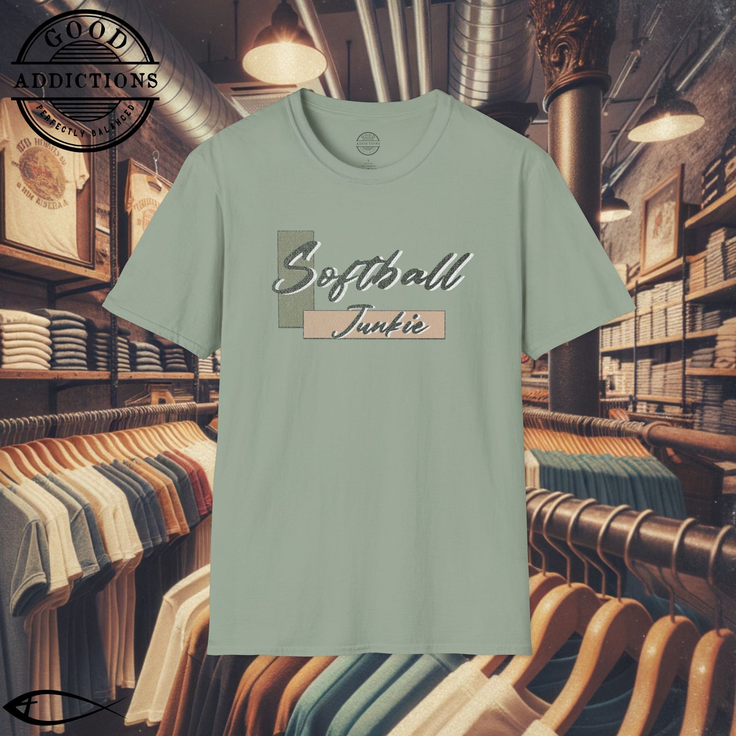 Softball Junkie T-Shirt β Bold Tee for Players, Coaches & Fans Who Live for the Game