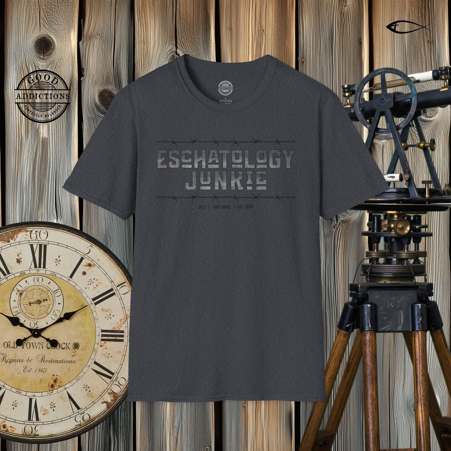 Eschatology Junkie -Unisex 100% Cotton Softstyle T-Shirt