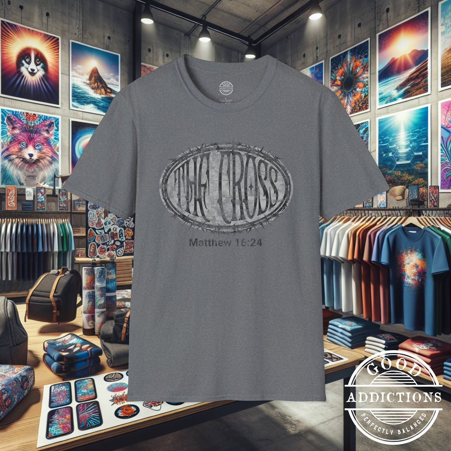 Take Up Your Cross – Matthew 16:24 T-Shirt – Bold Christian Discipleship Graphic Tee