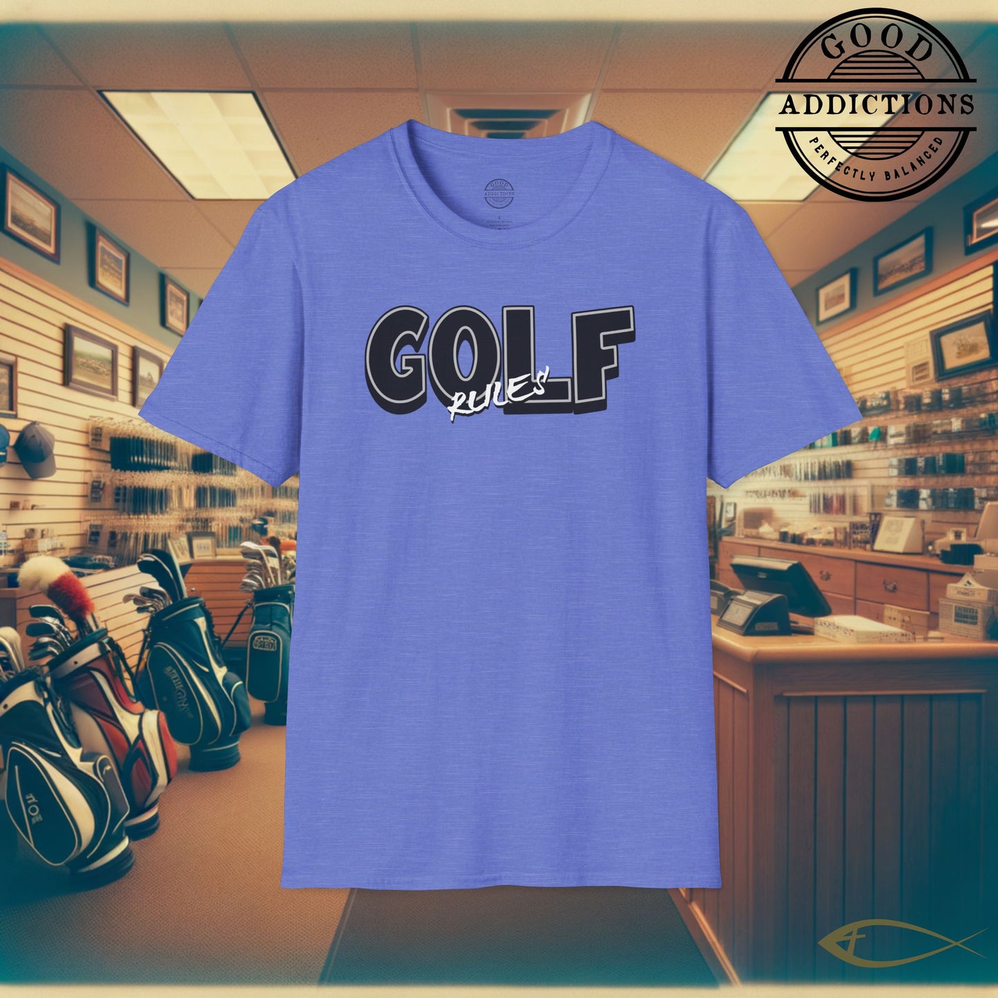 Golf Rules T-Shirt – “Classic Fairway Energy” Bold Tee for Golfers, Rule Sticklers & Game Day Players