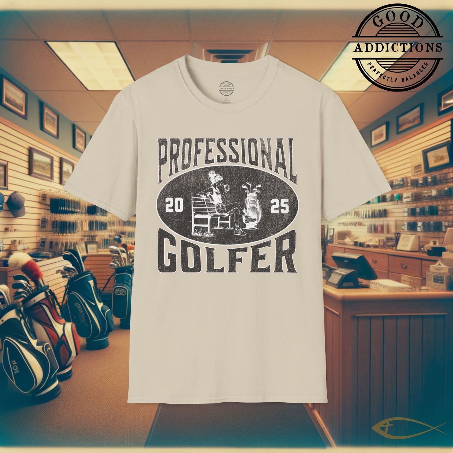 Professional Golfer T-Shirt – “Fit Girl Edition” Athletic Golf Tee for Stylish Swingers, Golf Babes & Course Queens