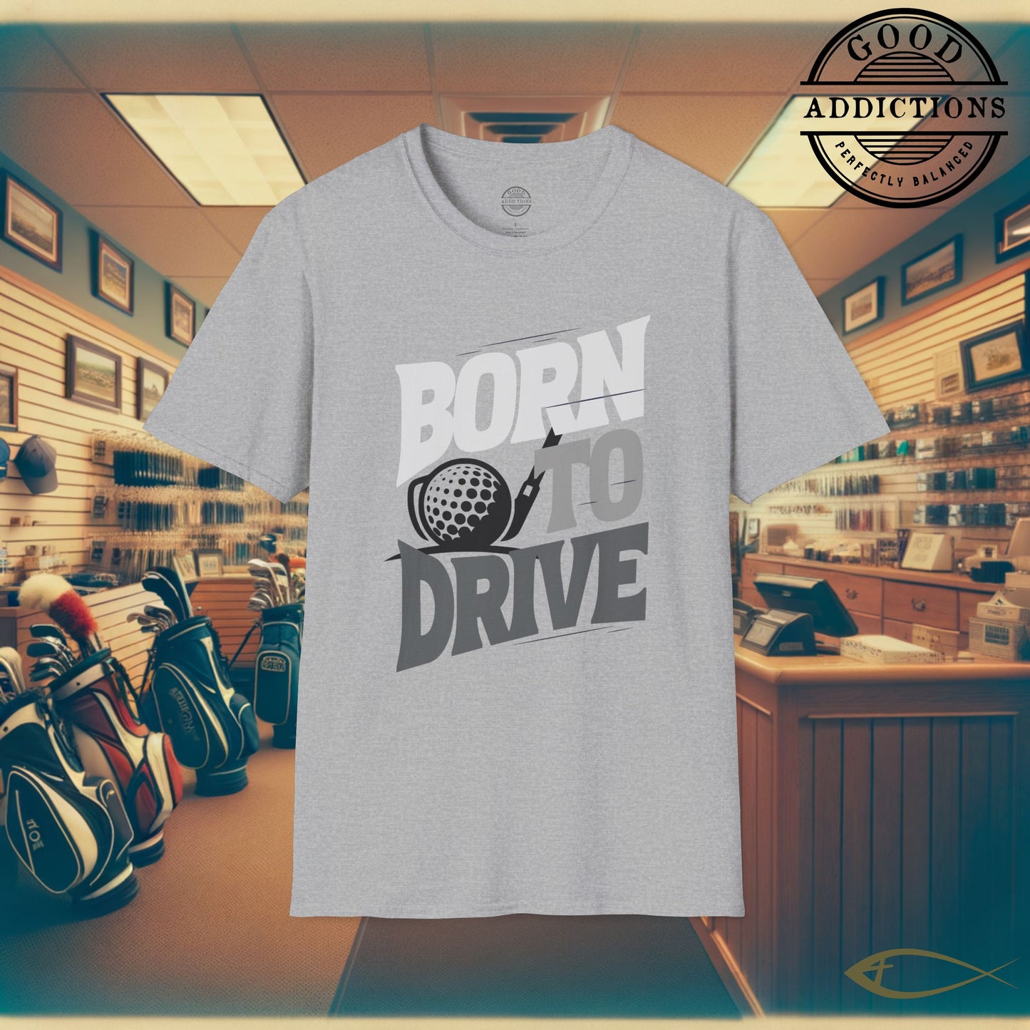 Born to Drive T-Shirt – “Golf Edition” Funny Tee for Long Hitters, Cart Lovers & Weekend Warriors