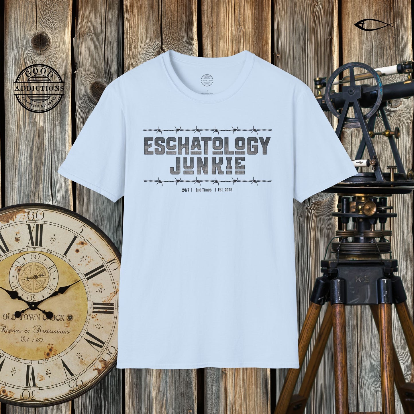 Eschatology Junkie -Unisex 100% Cotton Softstyle T-Shirt