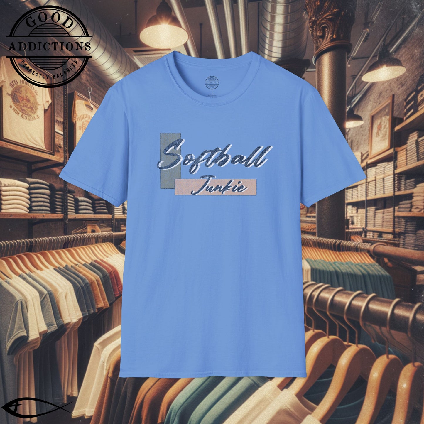 Softball Junkie T-Shirt β Bold Tee for Players, Coaches & Fans Who Live for the Game