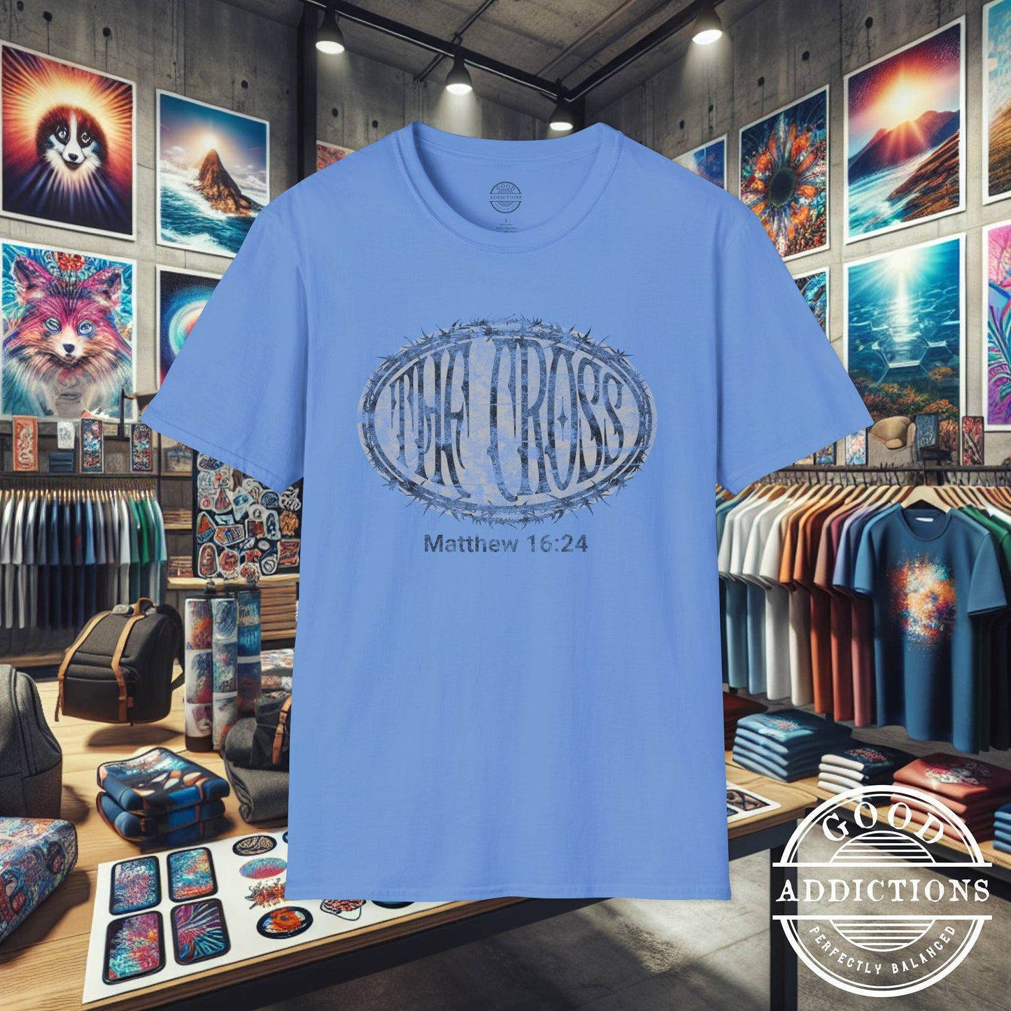Take Up Your Cross – Matthew 16:24 T-Shirt – Bold Christian Discipleship Graphic Tee