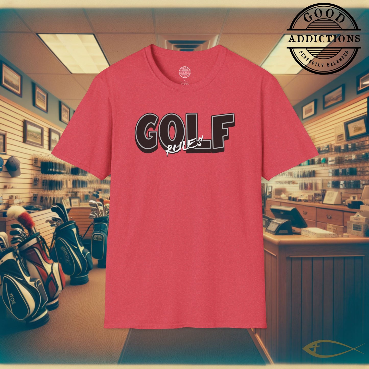 Golf Rules T-Shirt – “Classic Fairway Energy” Bold Tee for Golfers, Rule Sticklers & Game Day Players