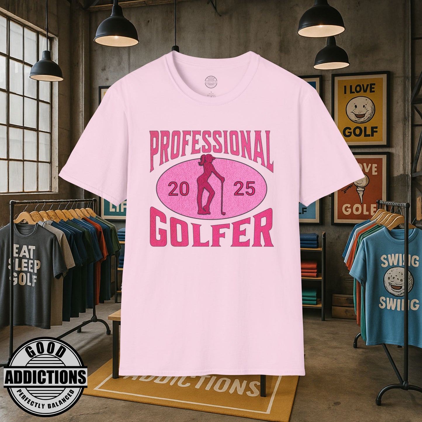 Professional Golfer T-Shirt – “Women’s Edition” Bold Golf Tee for Confident Players, Golf Babes & Fairway Queens