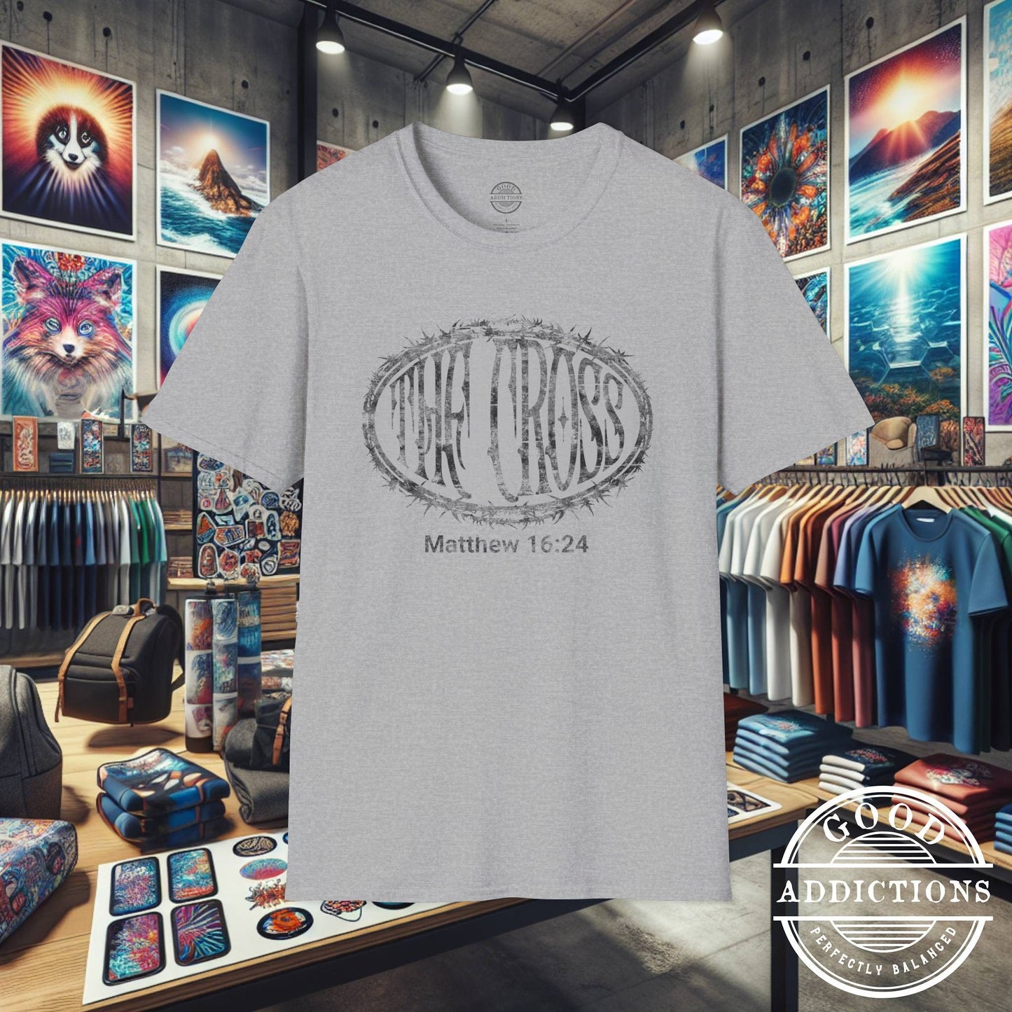 Take Up Your Cross – Matthew 16:24 T-Shirt – Bold Christian Discipleship Graphic Tee
