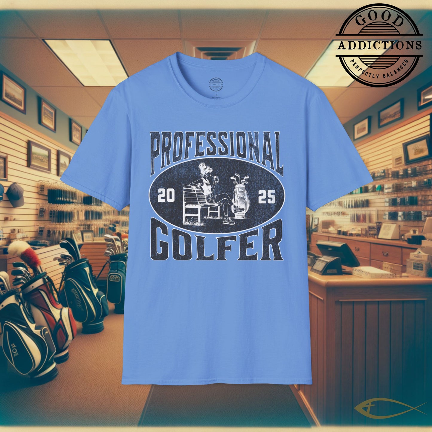 Professional Golfer T-Shirt – “Fit Girl Edition” Athletic Golf Tee for Stylish Swingers, Golf Babes & Course Queens