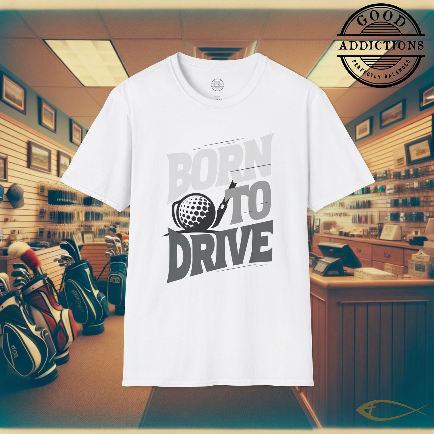 Born to Drive T-Shirt – “Golf Edition” Funny Tee for Long Hitters, Cart Lovers & Weekend Warriors
