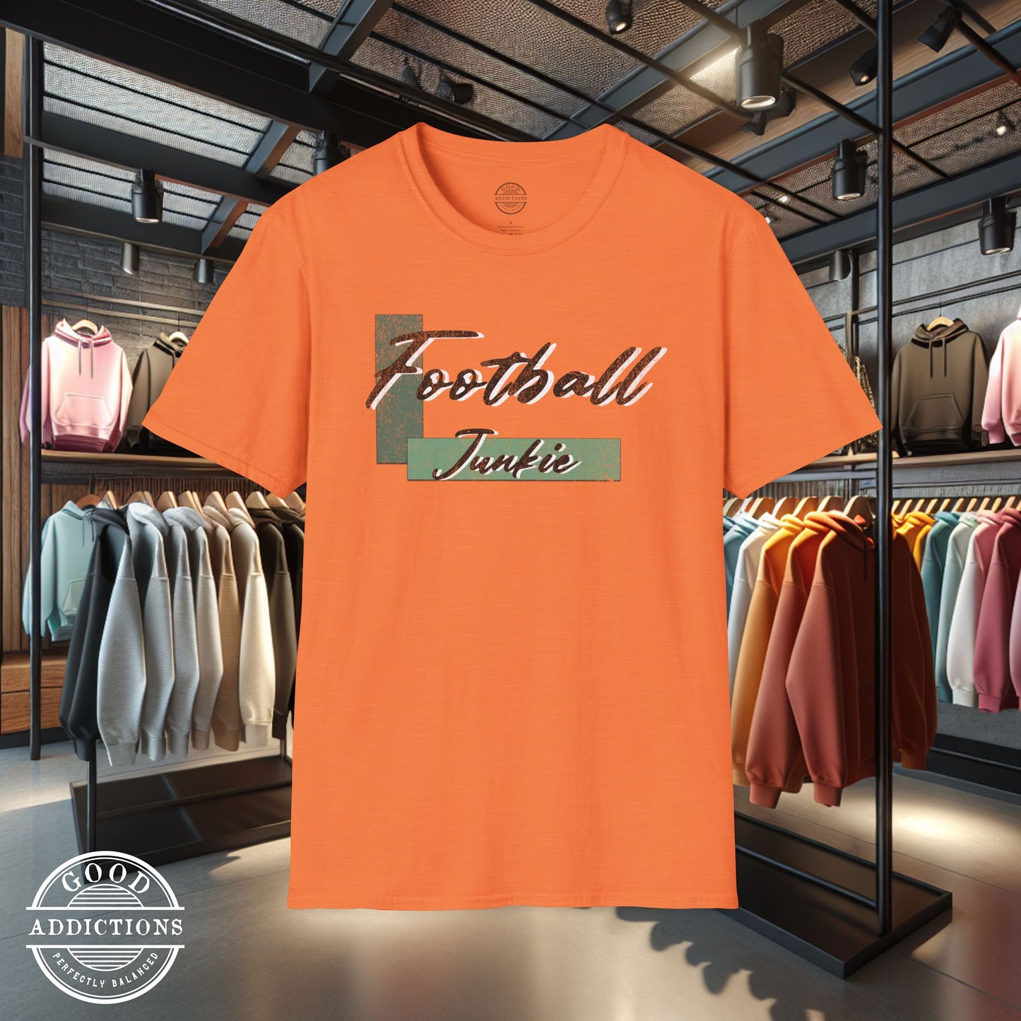 Football Junkie T-Shirt β Game Day Tee for Players, Fans, Coaches & Fantasy Football Addicts