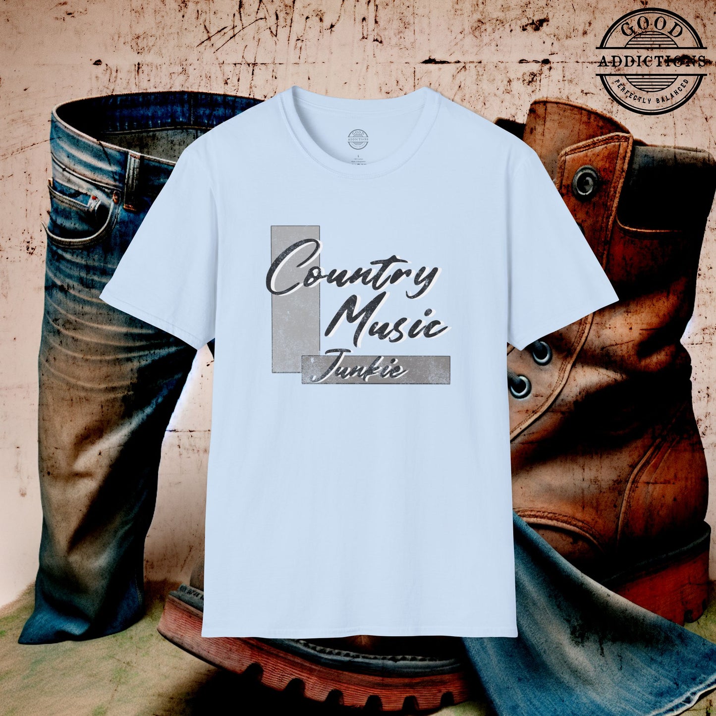 Country Music Junkie T-Shirt β Fun Tee for Country Fans, Concert Goers & Southern Song Addicts