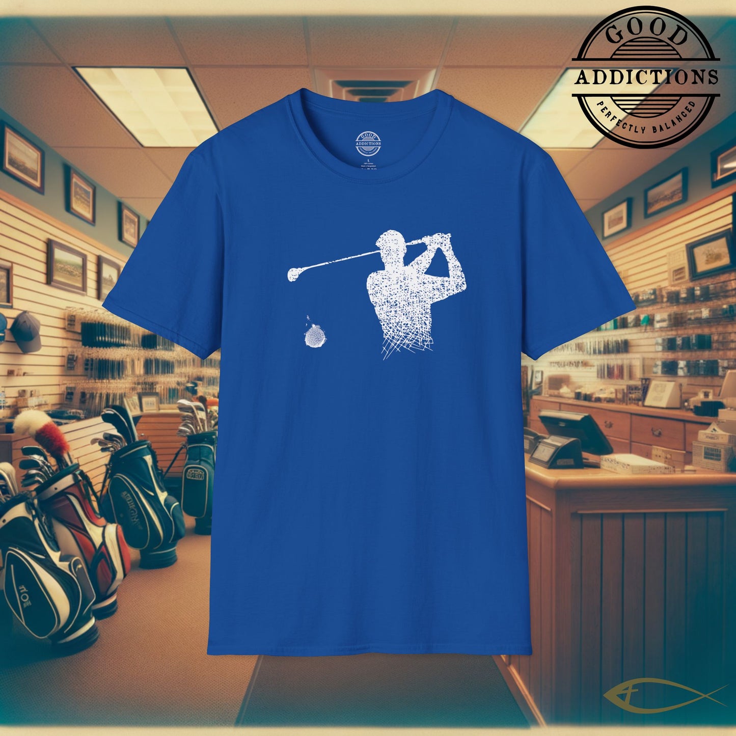 Minimalist Golfer T-Shirt – “Clean Swing Design” Stylish Golf Tee for Players, Purists & Modern Fairway Fans