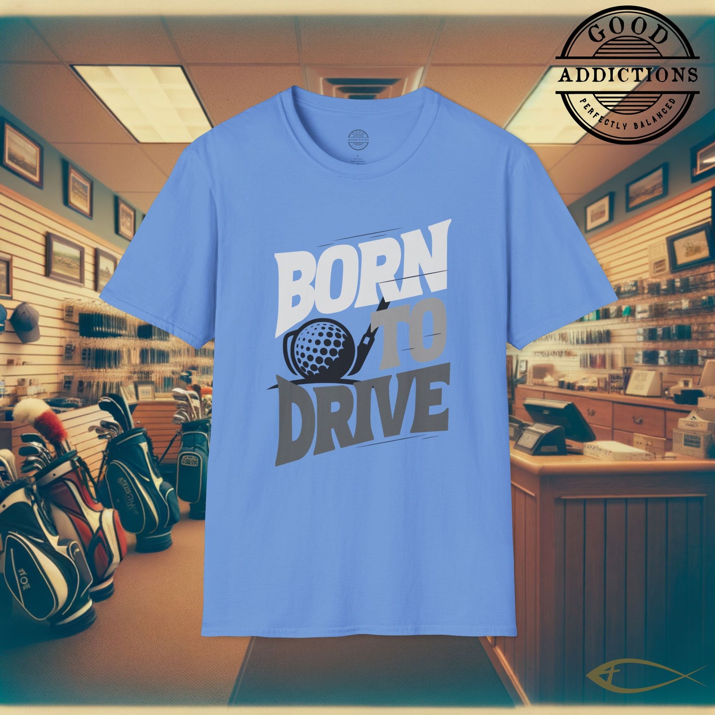 Born to Drive T-Shirt – “Golf Edition” Funny Tee for Long Hitters, Cart Lovers & Weekend Warriors