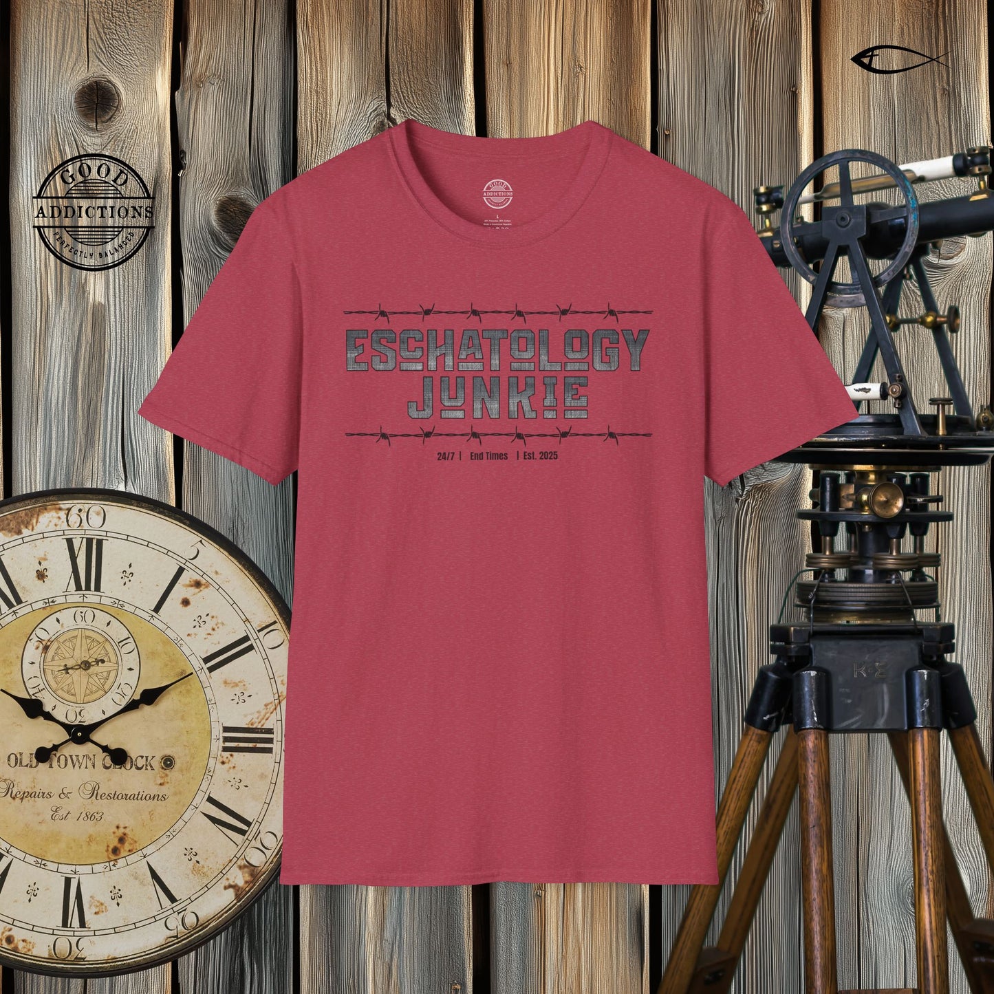 Eschatology Junkie -Unisex 100% Cotton Softstyle T-Shirt