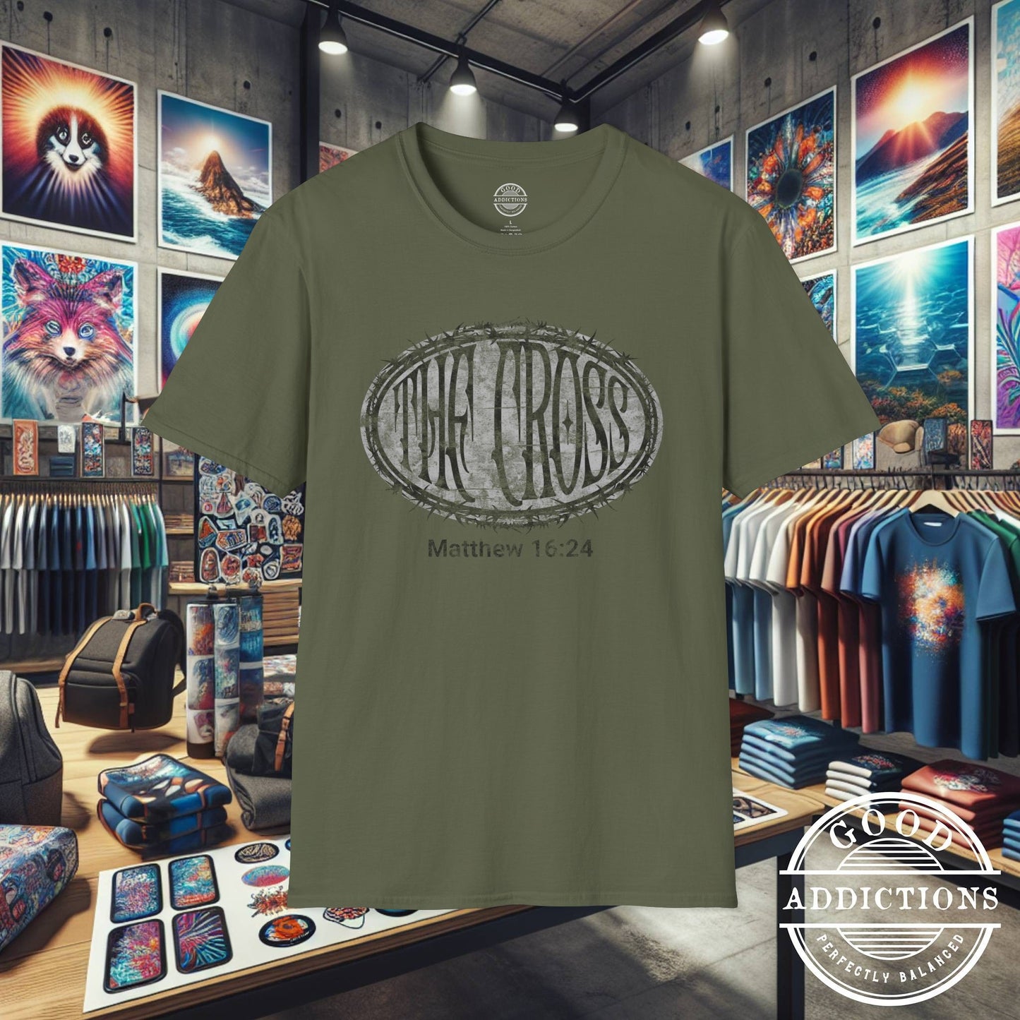 Take Up Your Cross – Matthew 16:24 T-Shirt – Bold Christian Discipleship Graphic Tee