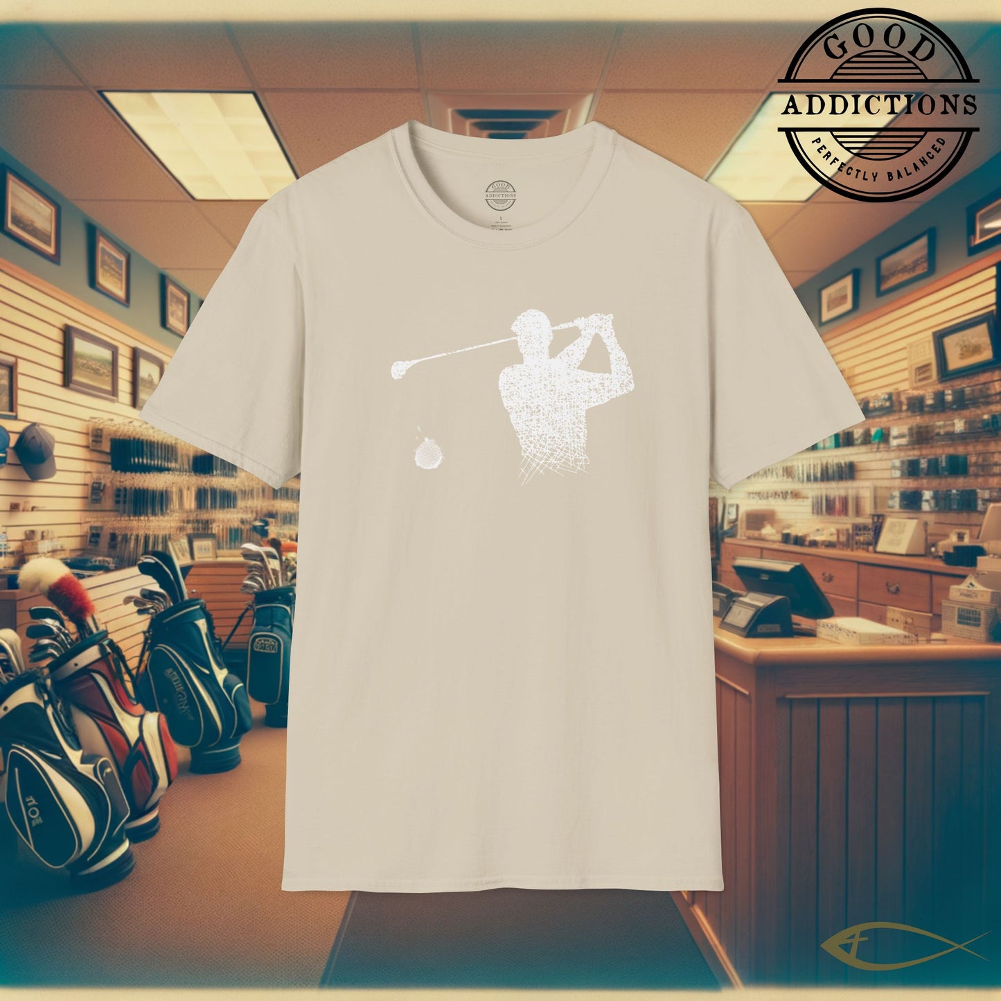 Minimalist Golfer T-Shirt – “Clean Swing Design” Stylish Golf Tee for Players, Purists & Modern Fairway Fans