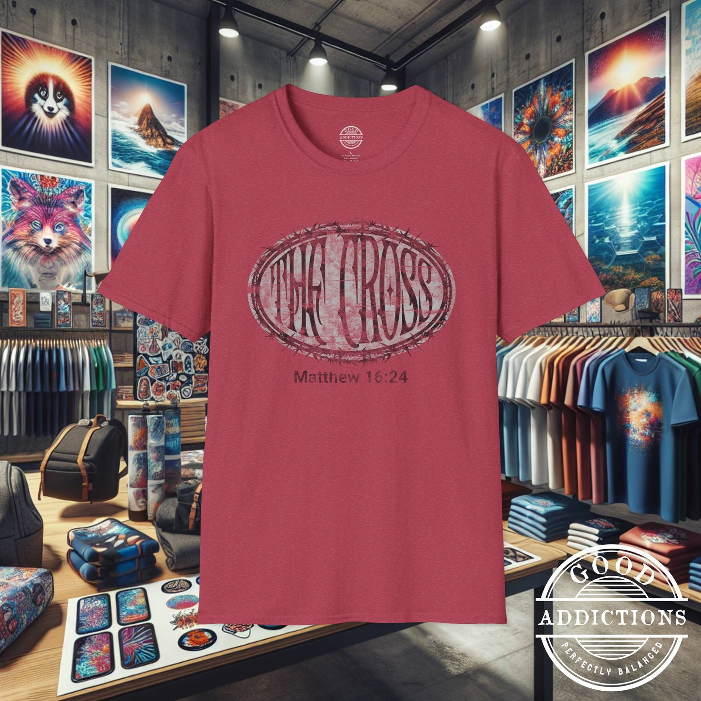 Take Up Your Cross – Matthew 16:24 T-Shirt – Bold Christian Discipleship Graphic Tee