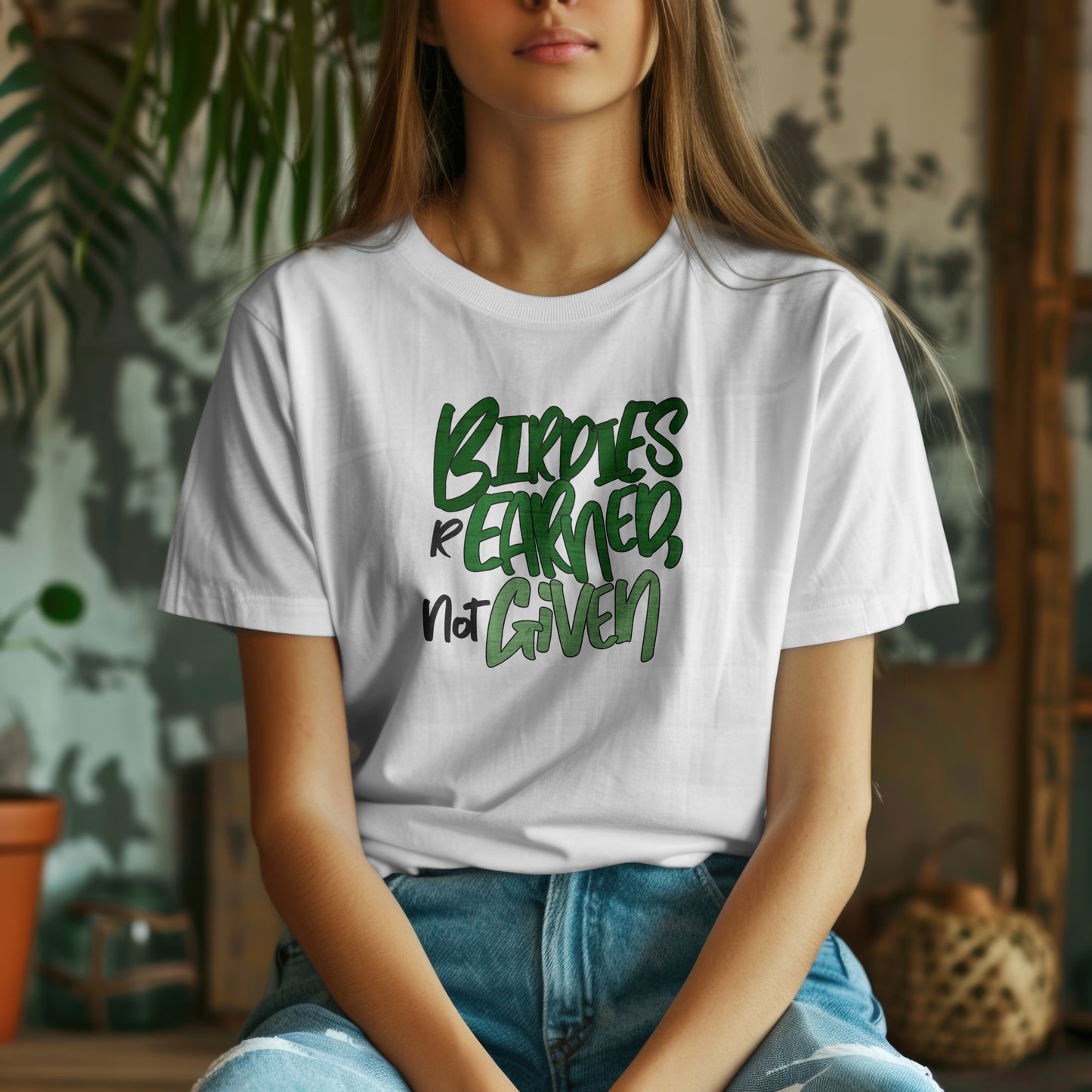 Birdies Are Earned Not Given T-Shirt – “Grind Mode Golf” Tee for Players, Clutch Putters & Serious Swingers