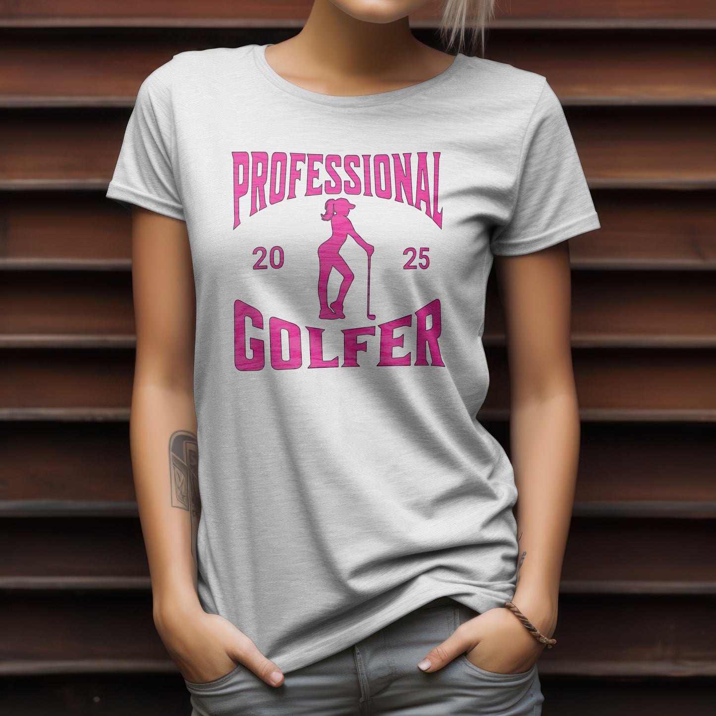 Professional Golfer T-Shirt – “Women’s Edition” Bold Golf Tee for Confident Players, Golf Babes & Fairway Queens