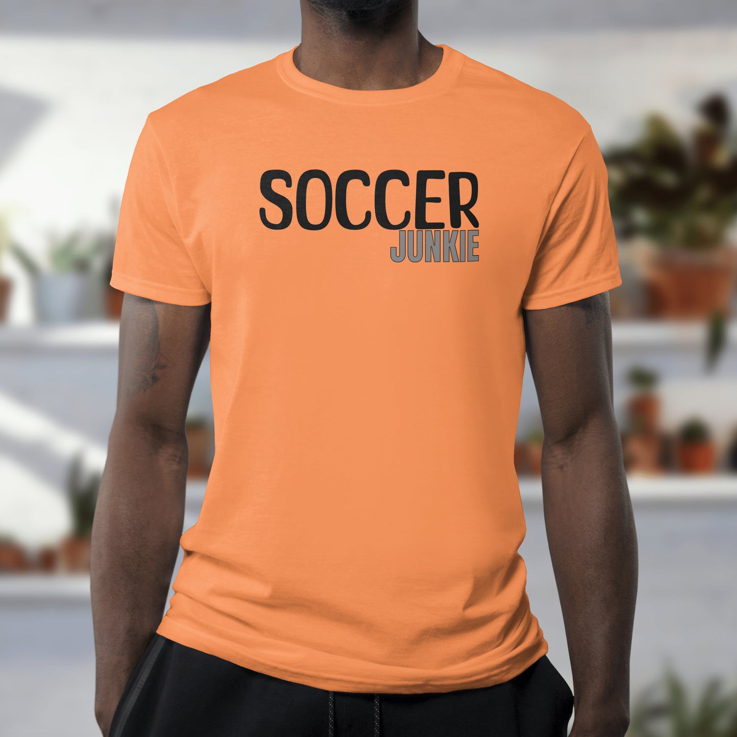 Soccer Junkie T-Shirt – “Pitch Obsessed” Good Addictions Tee for Players, Fans & Football Fanatics