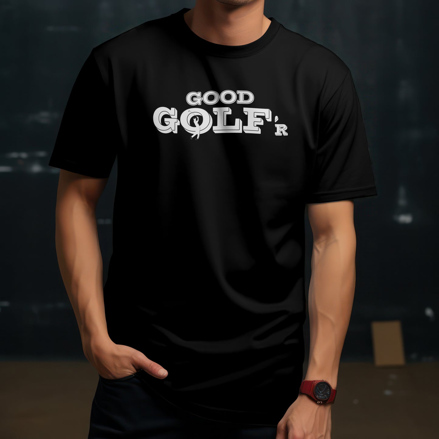Good Golf’r T-Shirt – “Play Nice. Swing Smooth.” Good Addictions Tee for Weekend Warriors, Casual Players & Golf Addicts