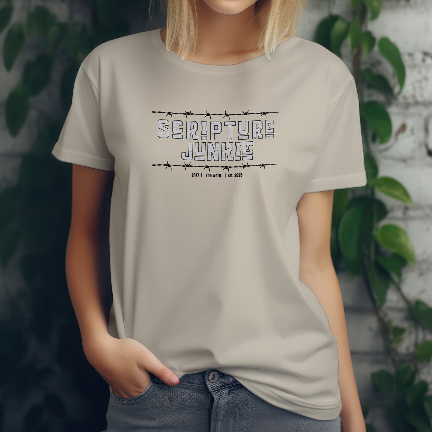 Scripture Junkie -Unisex 100% Cotton Softstyle T-Shirt