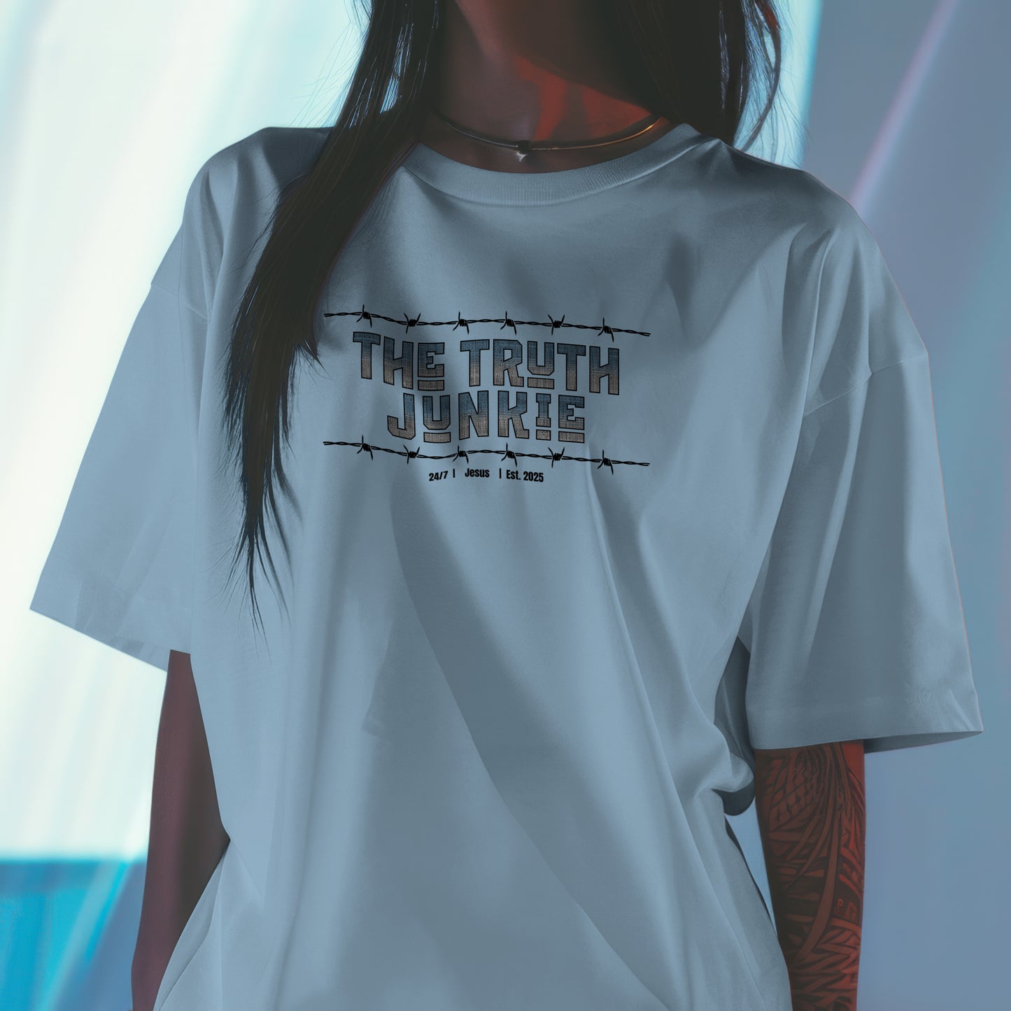 Truth Junkie -Unisex 100% Cotton T-Shirt -Faith Inspired