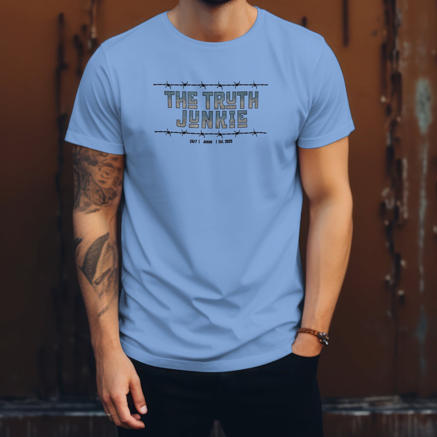 Truth Junkie -Unisex 100% Cotton T-Shirt -Faith Inspired