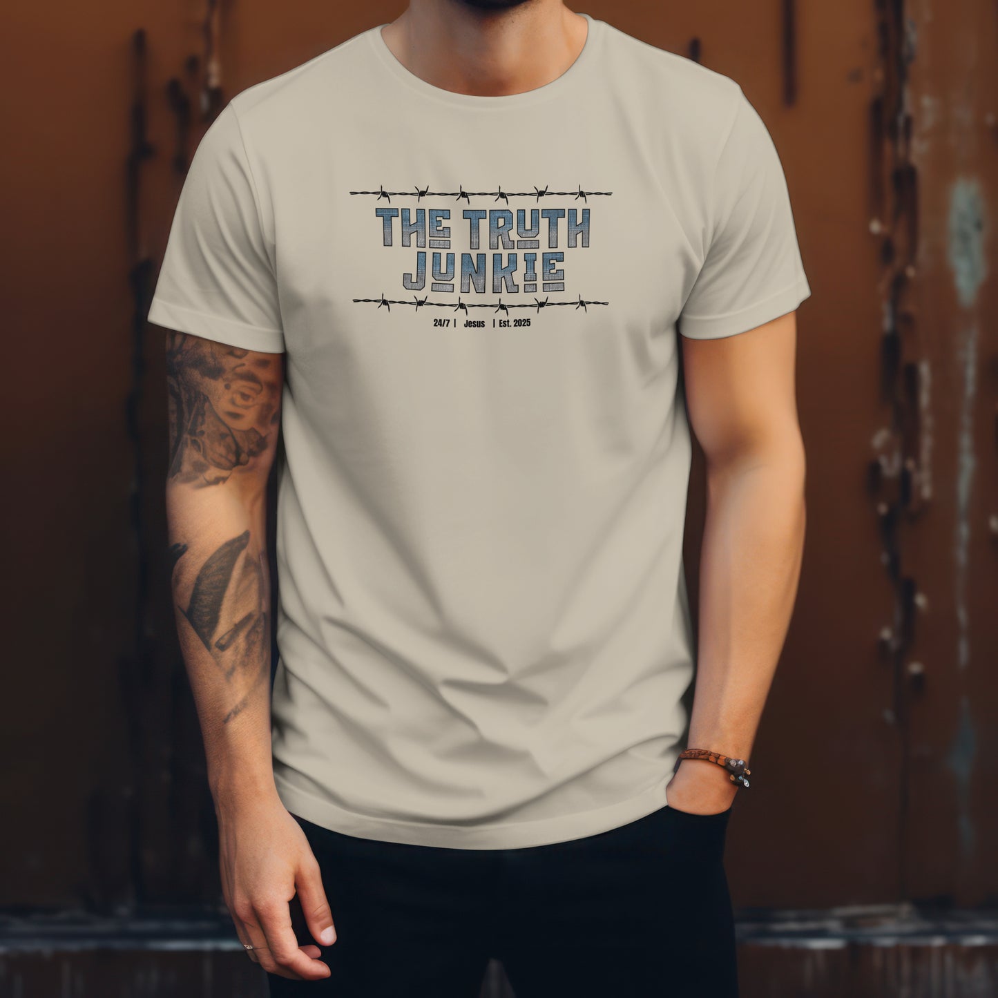 Truth Junkie -Unisex 100% Cotton T-Shirt -Faith Inspired