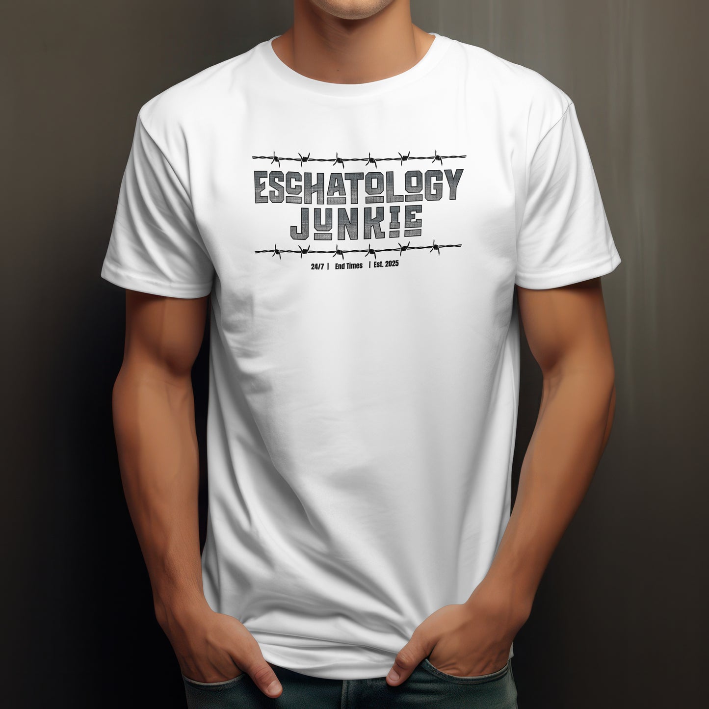 Eschatology Junkie -Unisex 100% Cotton Softstyle T-Shirt