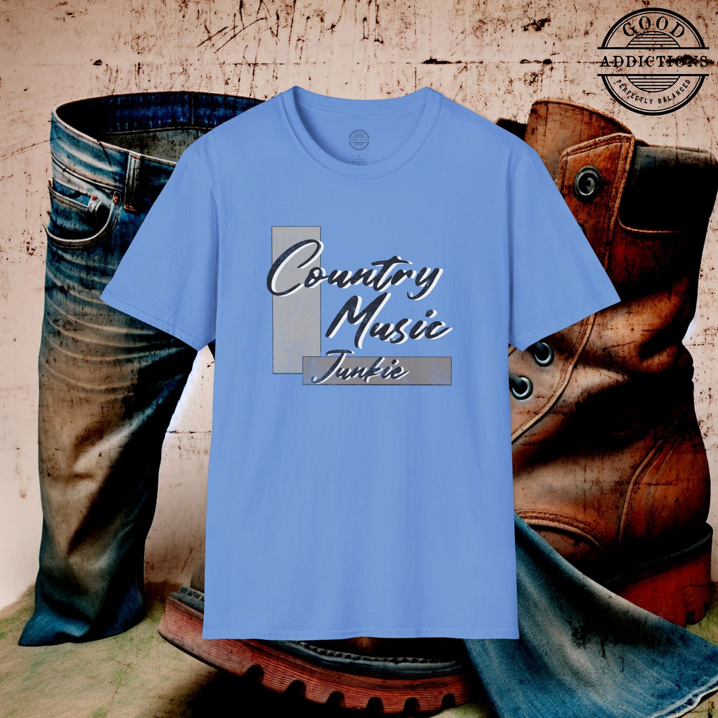 Country Music Junkie T-Shirt β Fun Tee for Country Fans, Concert Goers & Southern Song Addicts