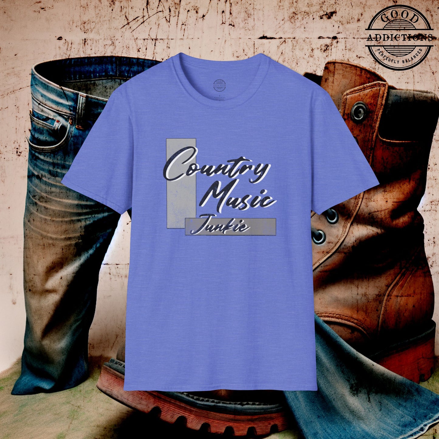 Country Music Junkie T-Shirt β Fun Tee for Country Fans, Concert Goers & Southern Song Addicts