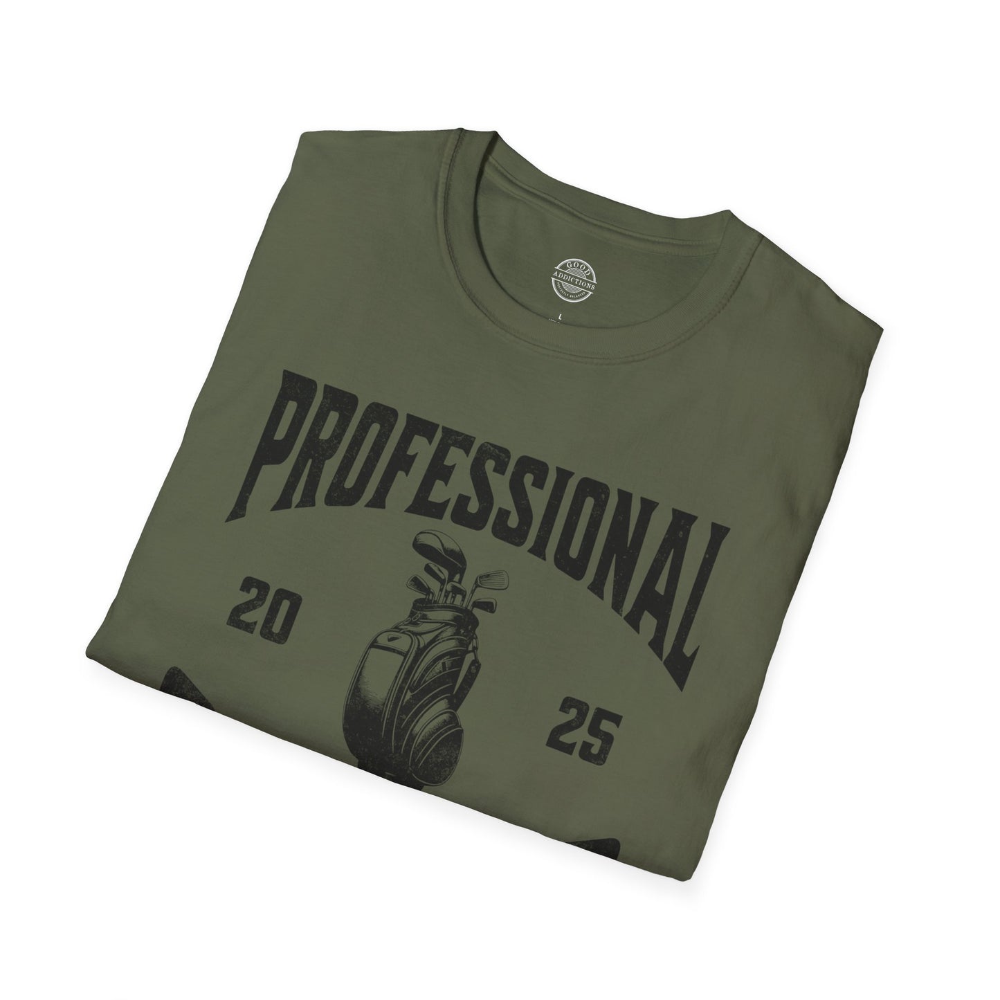 Professional Golfer T-Shirt – “Game On” Clean Golf Tee for Players, Coaches & Confident Swingers