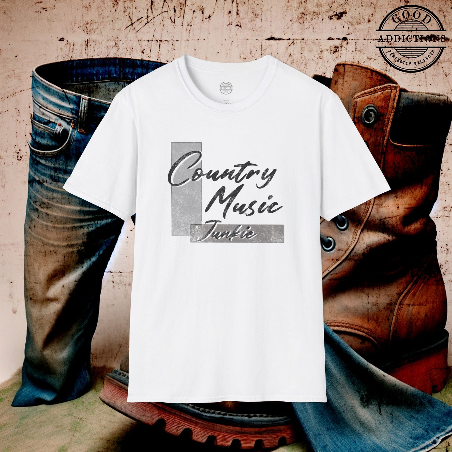 Country Music Junkie T-Shirt β Fun Tee for Country Fans, Concert Goers & Southern Song Addicts