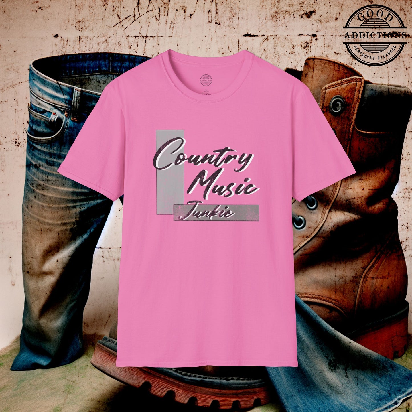Country Music Junkie T-Shirt β Fun Tee for Country Fans, Concert Goers & Southern Song Addicts