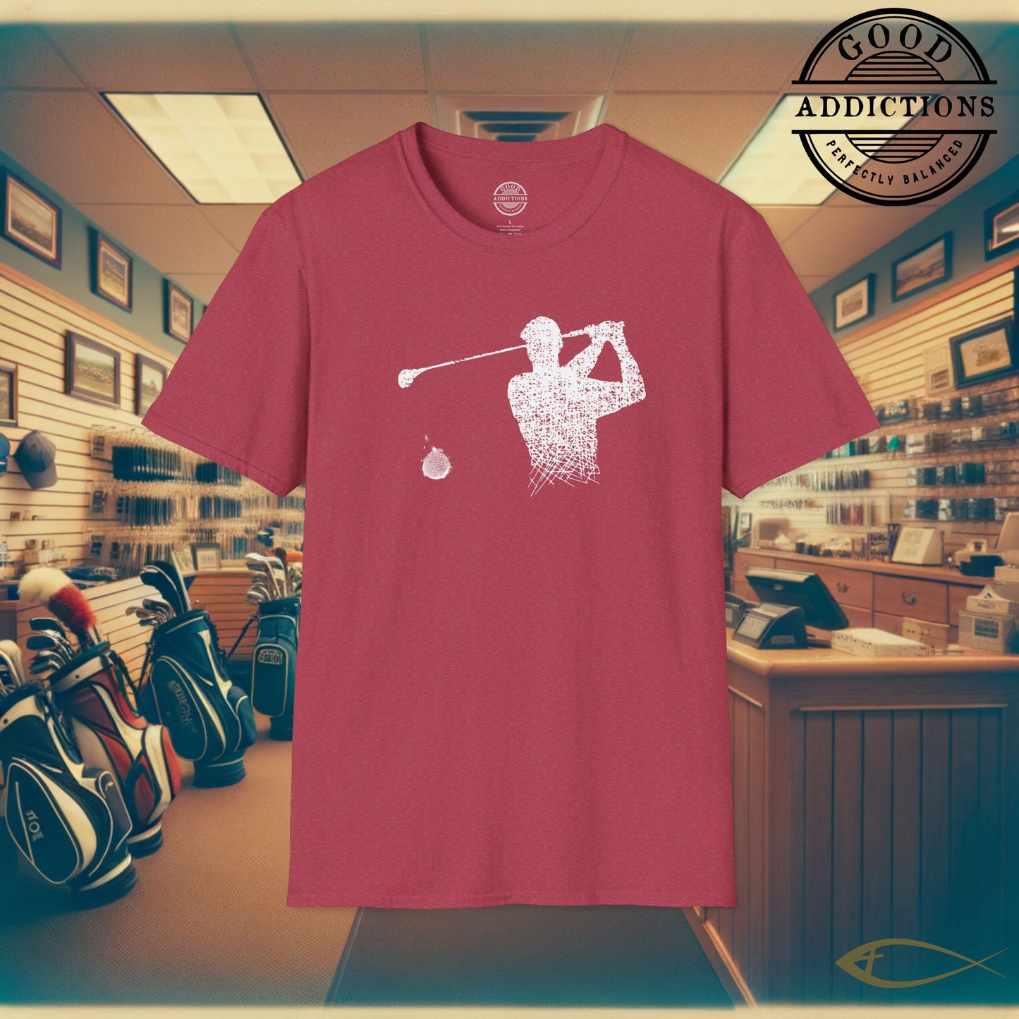 Minimalist Golfer T-Shirt – “Clean Swing Design” Stylish Golf Tee for Players, Purists & Modern Fairway Fans