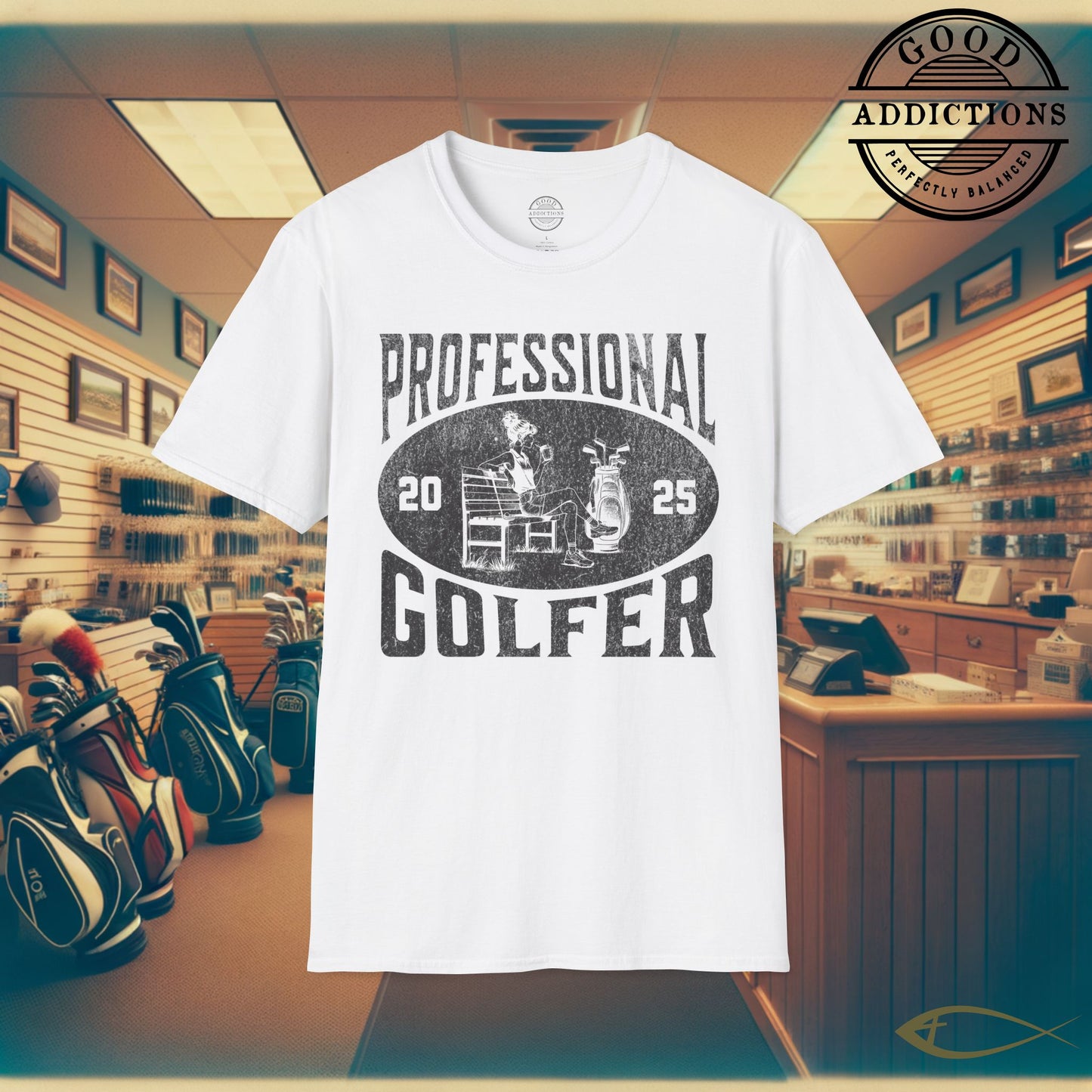 Professional Golfer T-Shirt – “Fit Girl Edition” Athletic Golf Tee for Stylish Swingers, Golf Babes & Course Queens