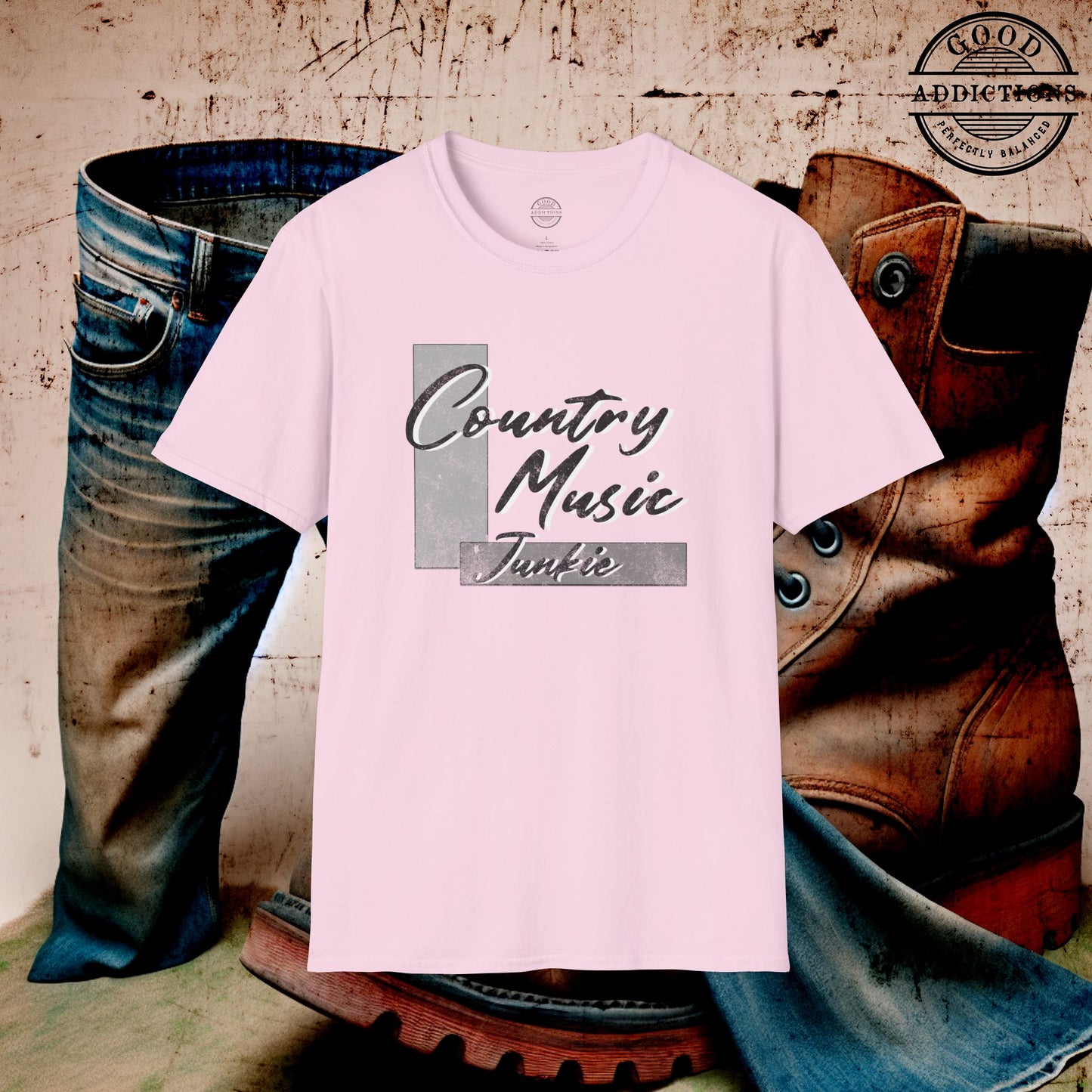 Country Music Junkie T-Shirt β Fun Tee for Country Fans, Concert Goers & Southern Song Addicts
