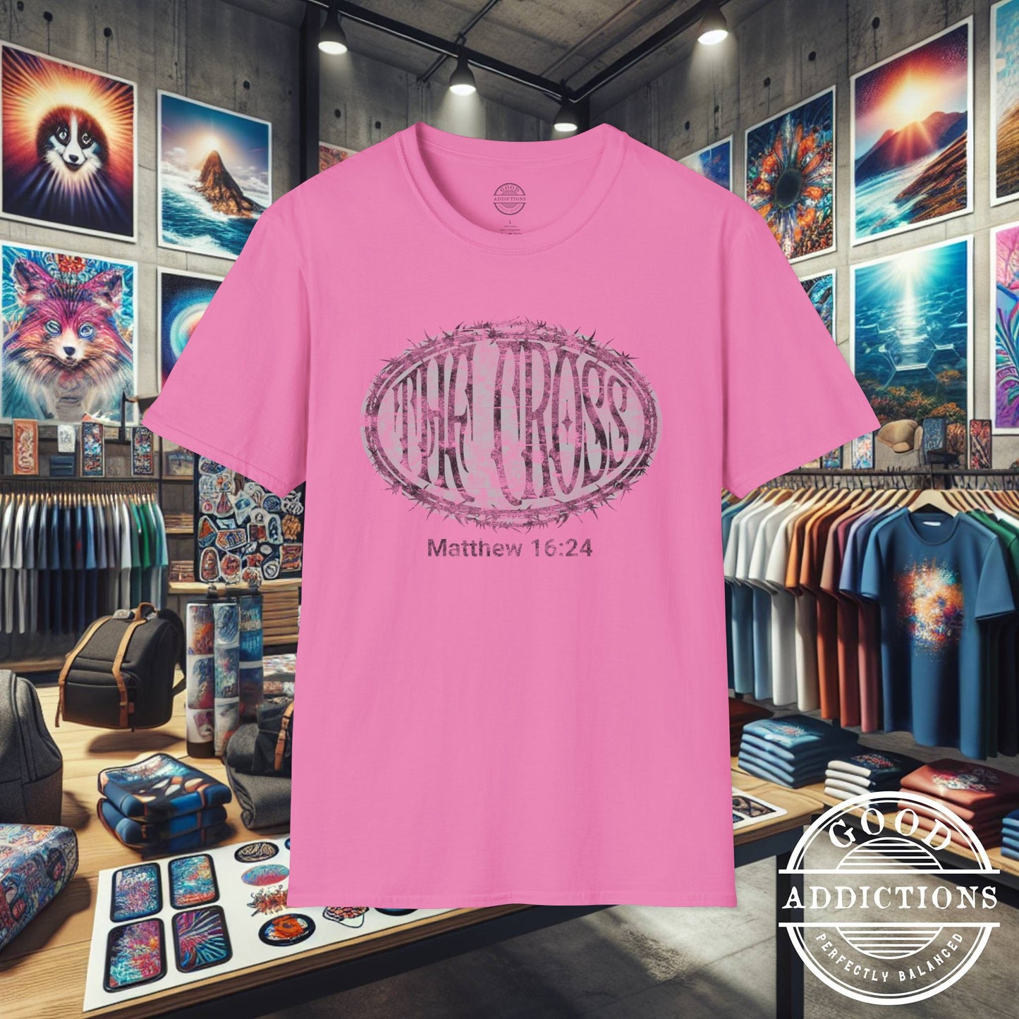 Take Up Your Cross – Matthew 16:24 T-Shirt – Bold Christian Discipleship Graphic Tee