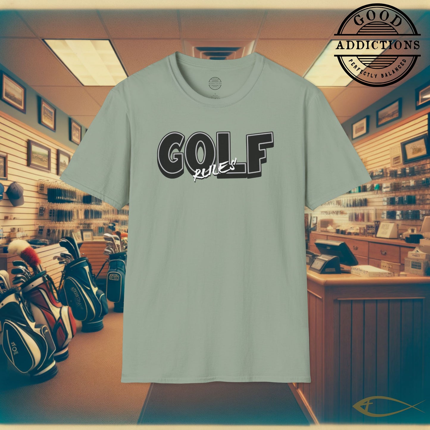 Golf Rules T-Shirt – “Classic Fairway Energy” Bold Tee for Golfers, Rule Sticklers & Game Day Players