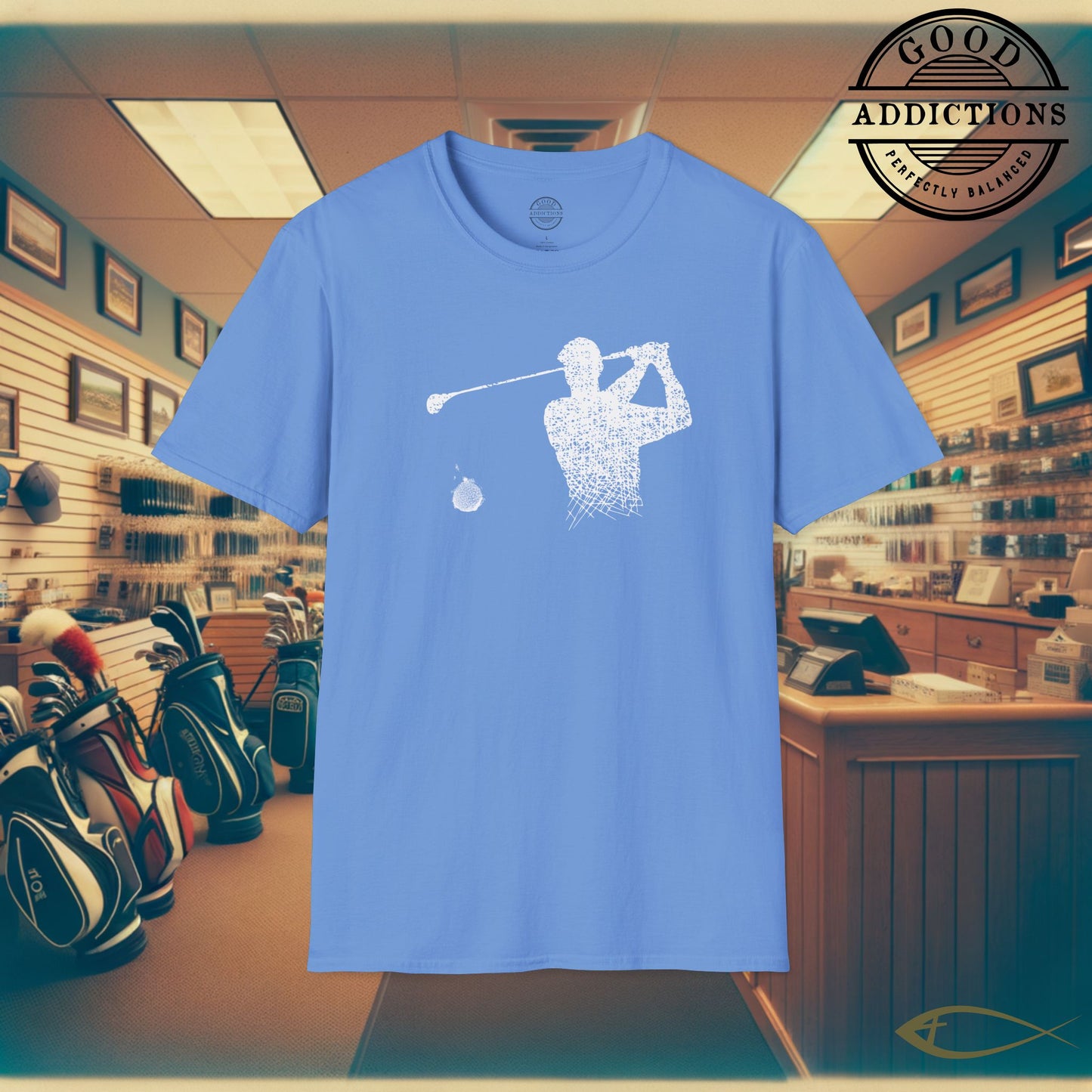 Minimalist Golfer T-Shirt – “Clean Swing Design” Stylish Golf Tee for Players, Purists & Modern Fairway Fans