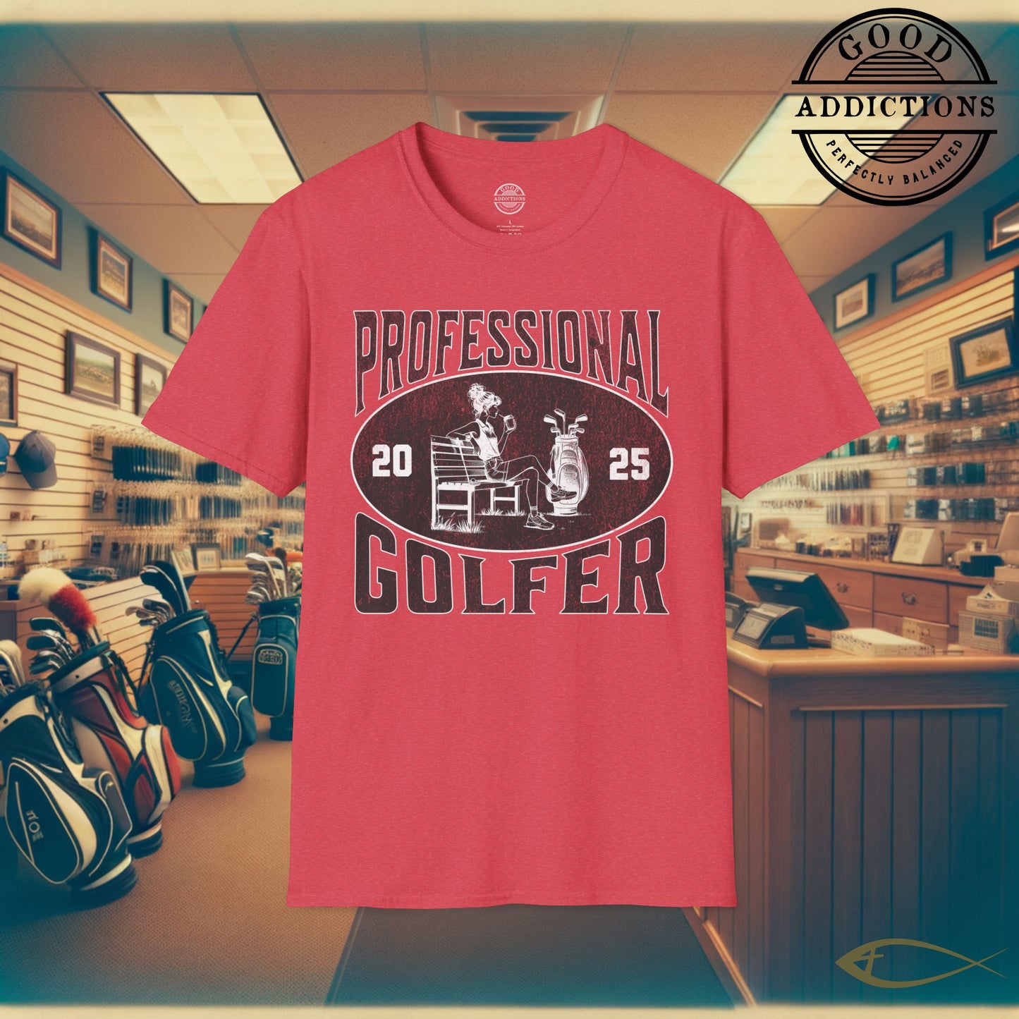 Professional Golfer T-Shirt – “Fit Girl Edition” Athletic Golf Tee for Stylish Swingers, Golf Babes & Course Queens
