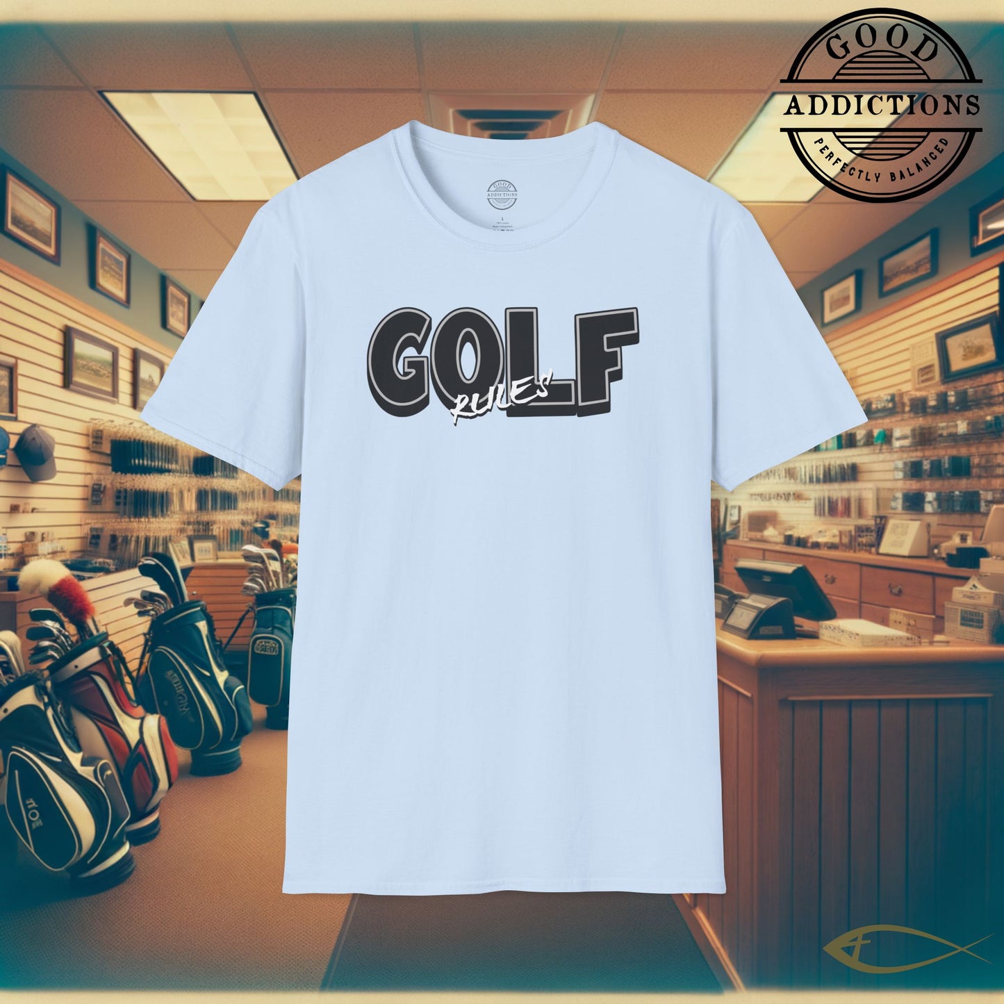Golf Rules T-Shirt – “Classic Fairway Energy” Bold Tee for Golfers, Rule Sticklers & Game Day Players