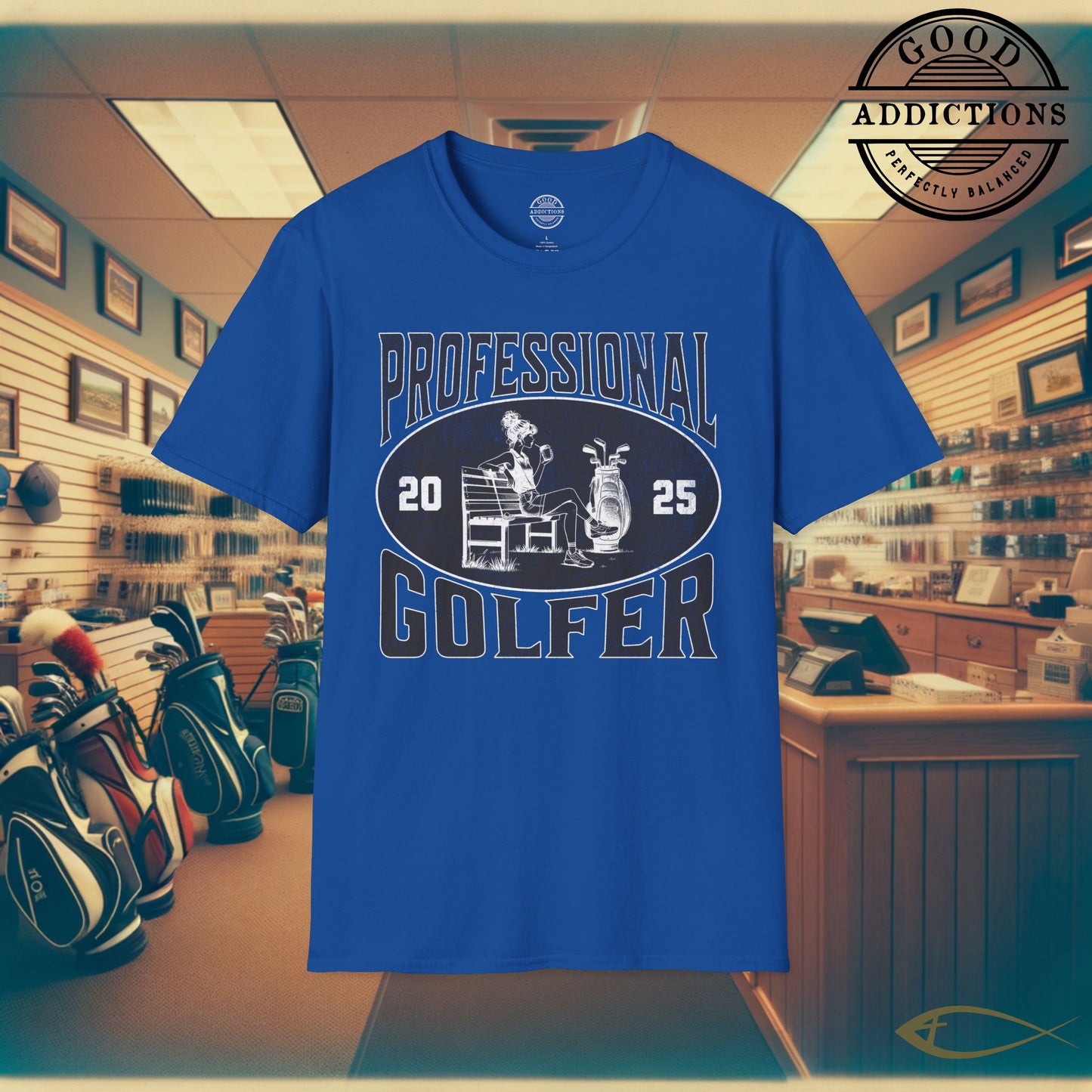 Professional Golfer T-Shirt – “Fit Girl Edition” Athletic Golf Tee for Stylish Swingers, Golf Babes & Course Queens