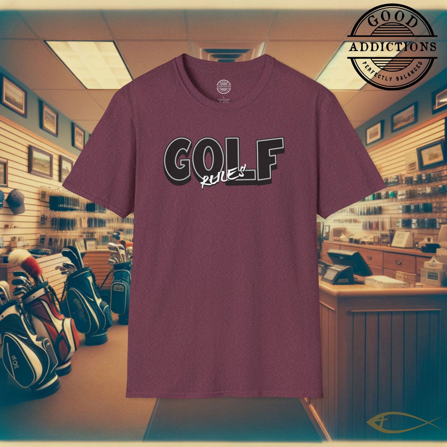 Golf Rules T-Shirt – “Classic Fairway Energy” Bold Tee for Golfers, Rule Sticklers & Game Day Players