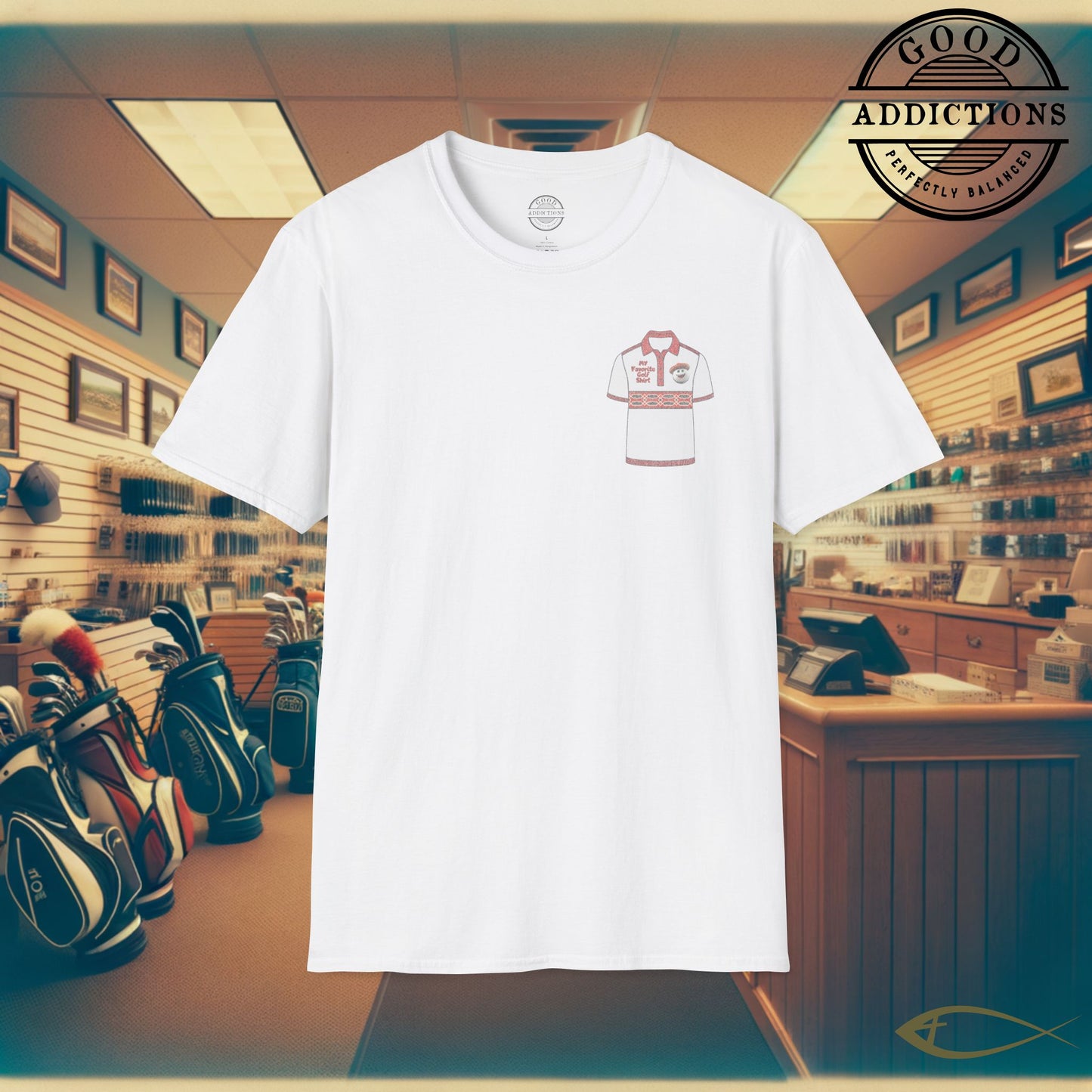 My Favorite Golf Shirt β Funny Minimalist Tee with Shirt Logo β Golf Humor for Players & Fans