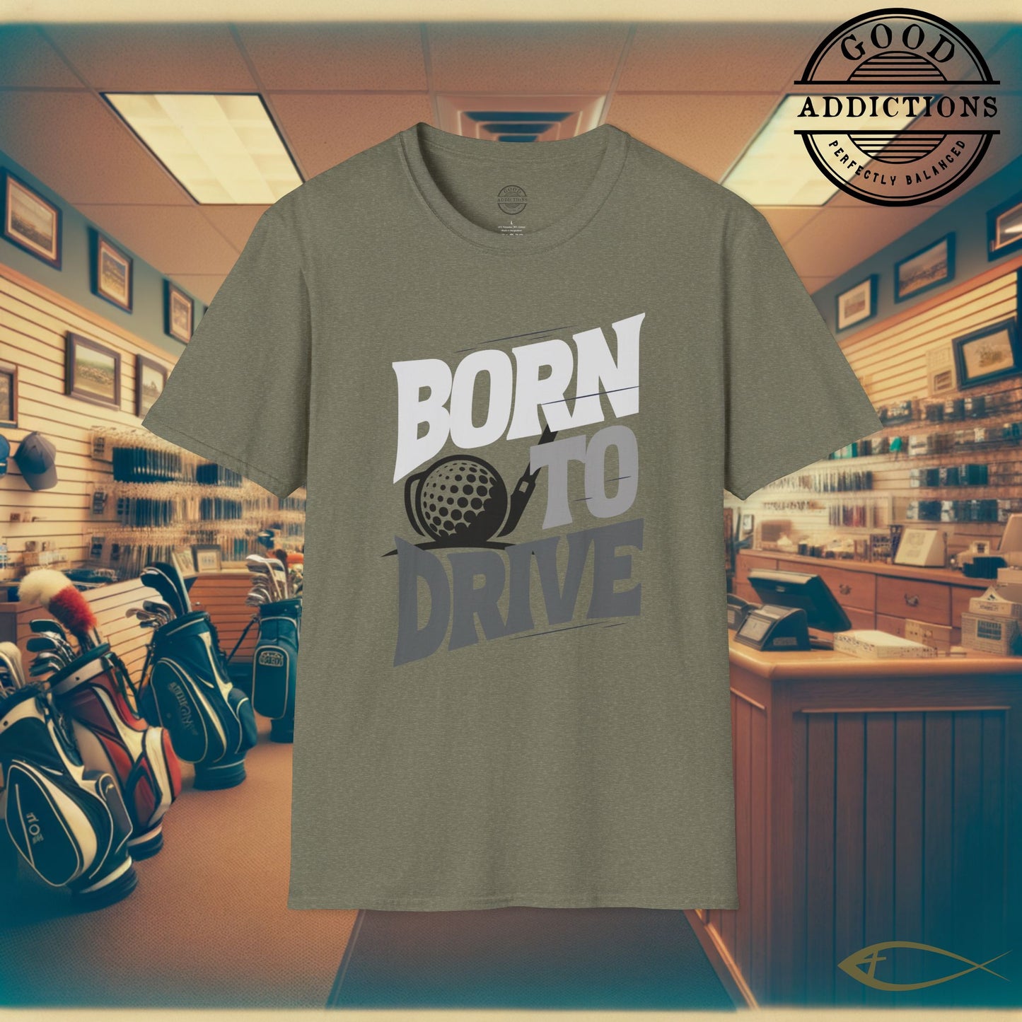 Born to Drive T-Shirt – “Golf Edition” Funny Tee for Long Hitters, Cart Lovers & Weekend Warriors