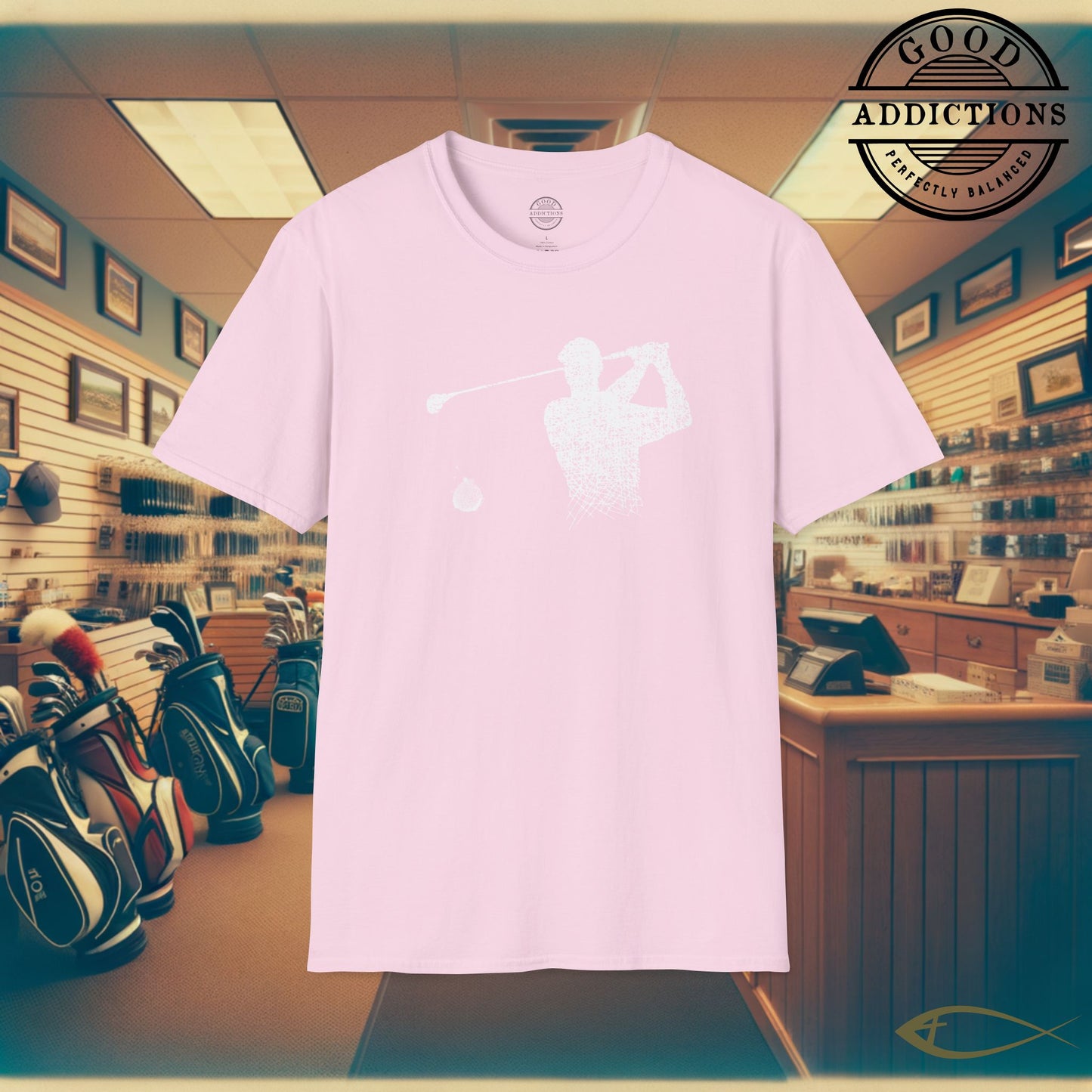 Minimalist Golfer T-Shirt – “Clean Swing Design” Stylish Golf Tee for Players, Purists & Modern Fairway Fans
