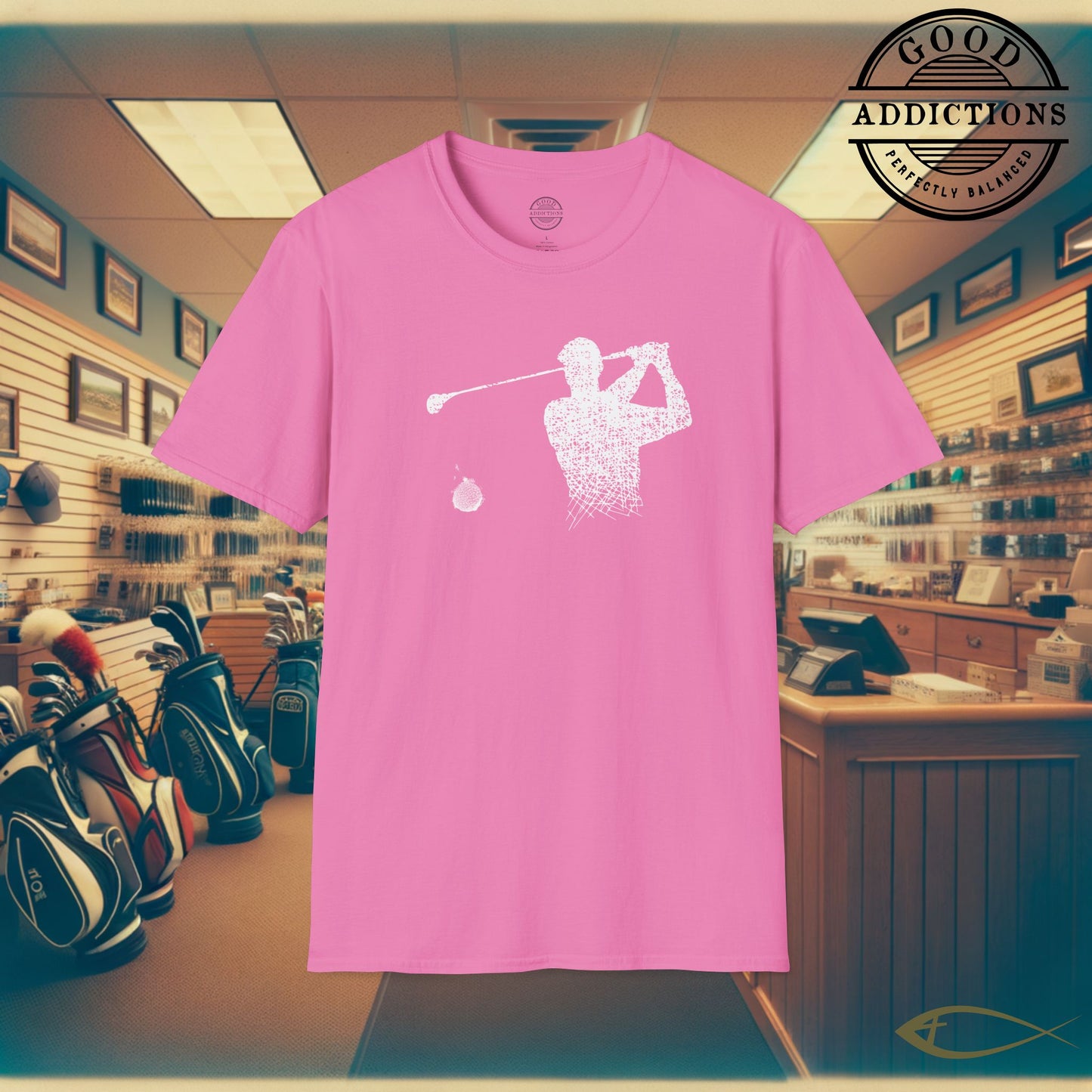 Minimalist Golfer T-Shirt – “Clean Swing Design” Stylish Golf Tee for Players, Purists & Modern Fairway Fans